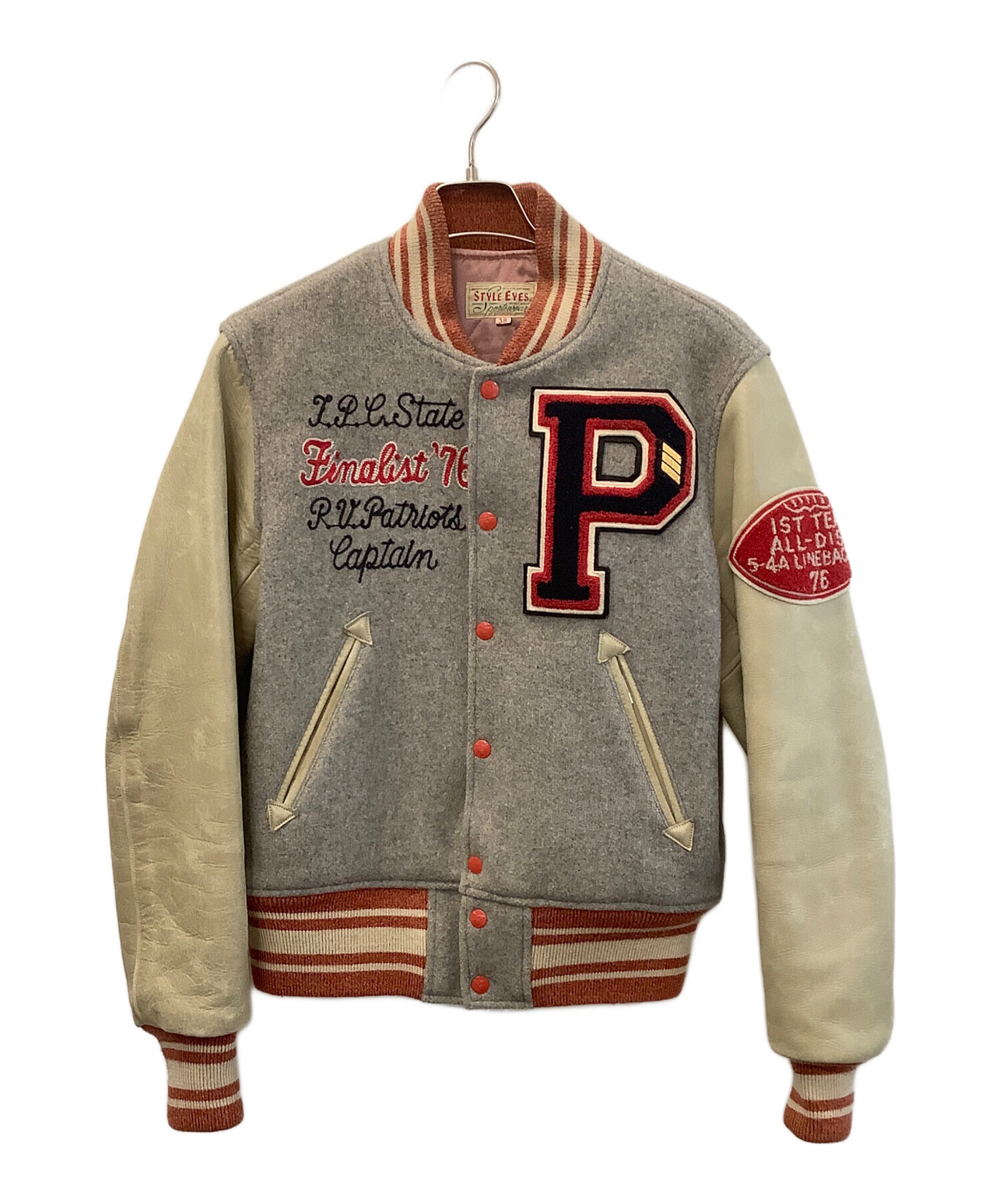 中古・古着通販】STYLE EYES (スタイルアイズ) レザースリーブ切替