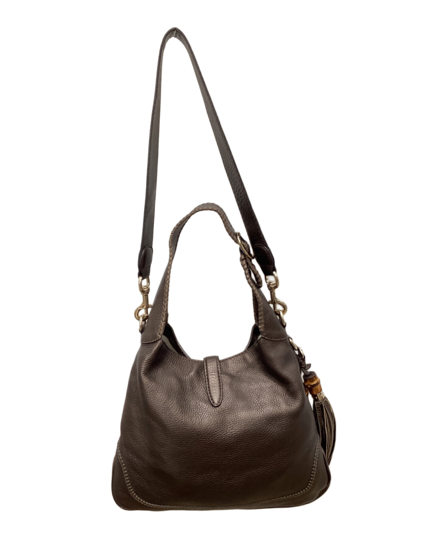 中古・古着通販】GUCCI (グッチ) 2WAYショルダーバッグ ブロンズ