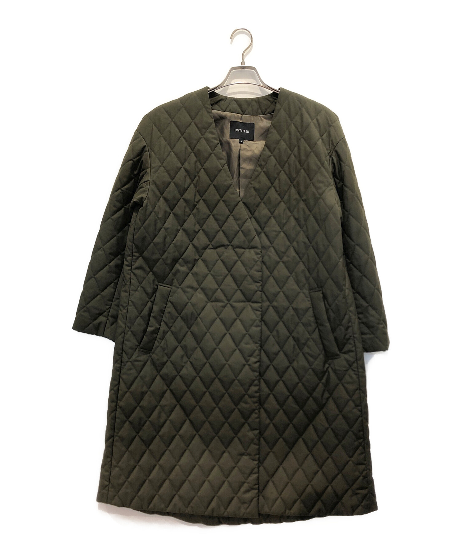 中古・古着通販】UNTITLED (アンタイトル) ノーカラー キルト