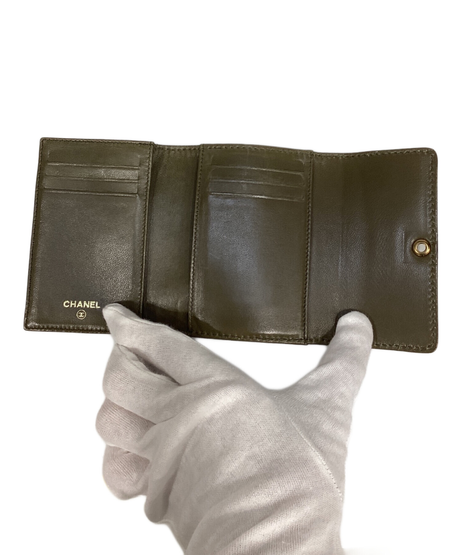 中古・古着通販】CHANEL (シャネル) ココマーク 3つ折り カードケース 