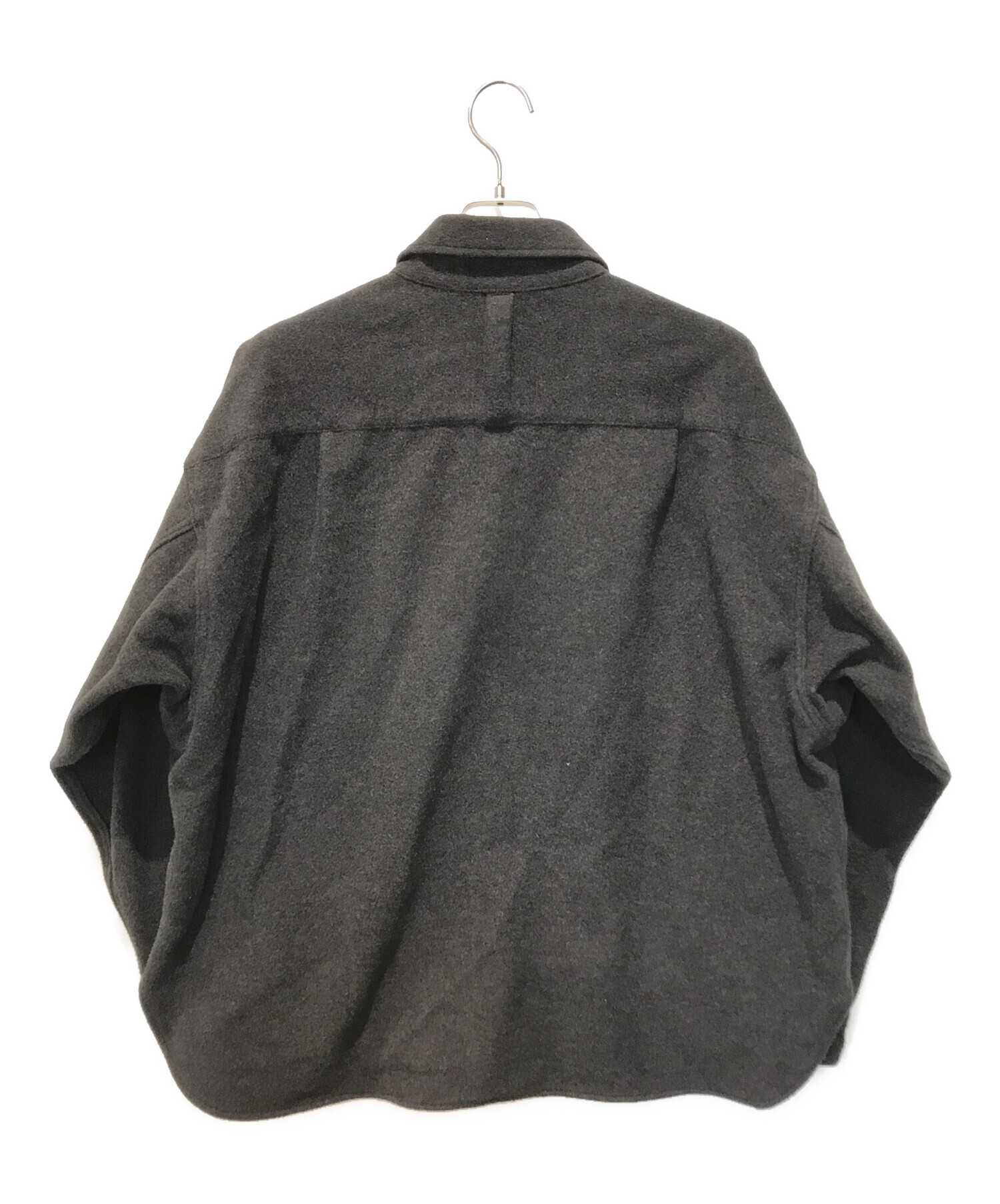 中古・古着通販】ROTOL (ロトル) SNAP BUTTON SHIRT MELTON グレー