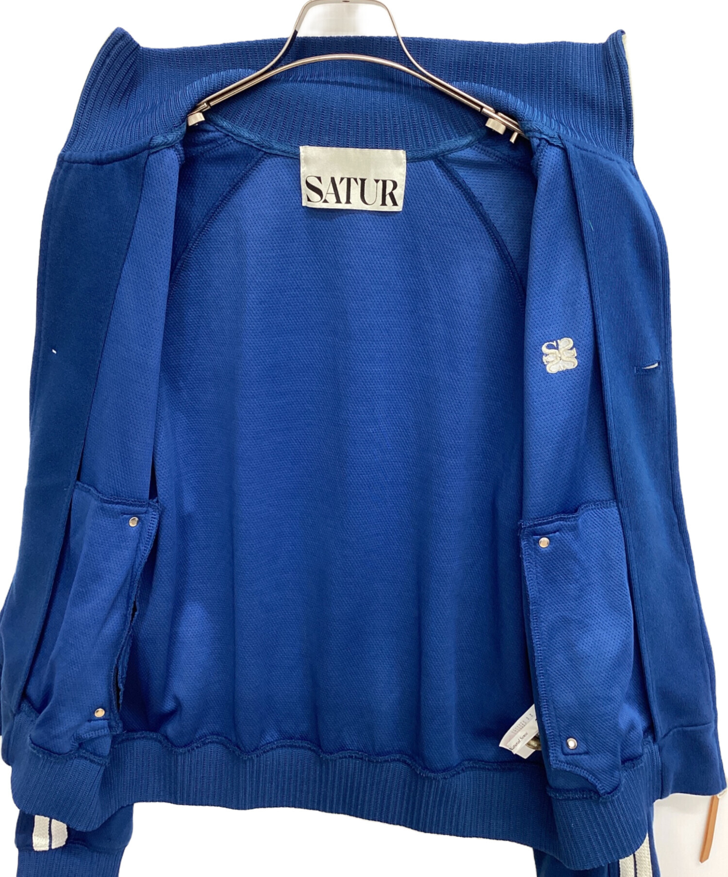 美品✨ SATUR セター トラックジャケット ネイビー L 中古・古着通販】SATUR (セター) トラックジャケット ブルー サイズ:L