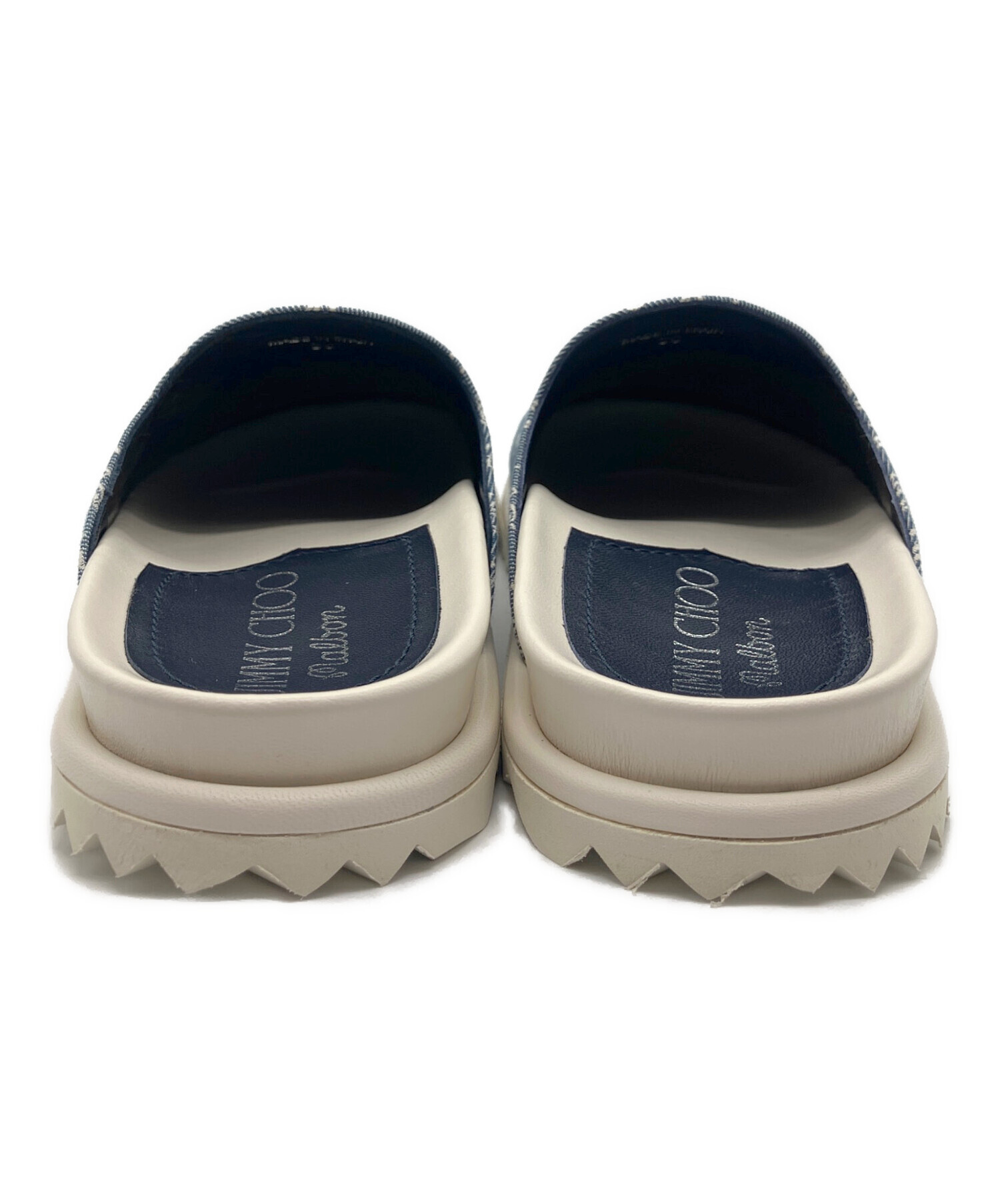 JIMMY CHOO ネイビー キルティング ミュール 中古・古着通販】JIMMY CHOO (ジミーチュウ) MALBON (マルボン
