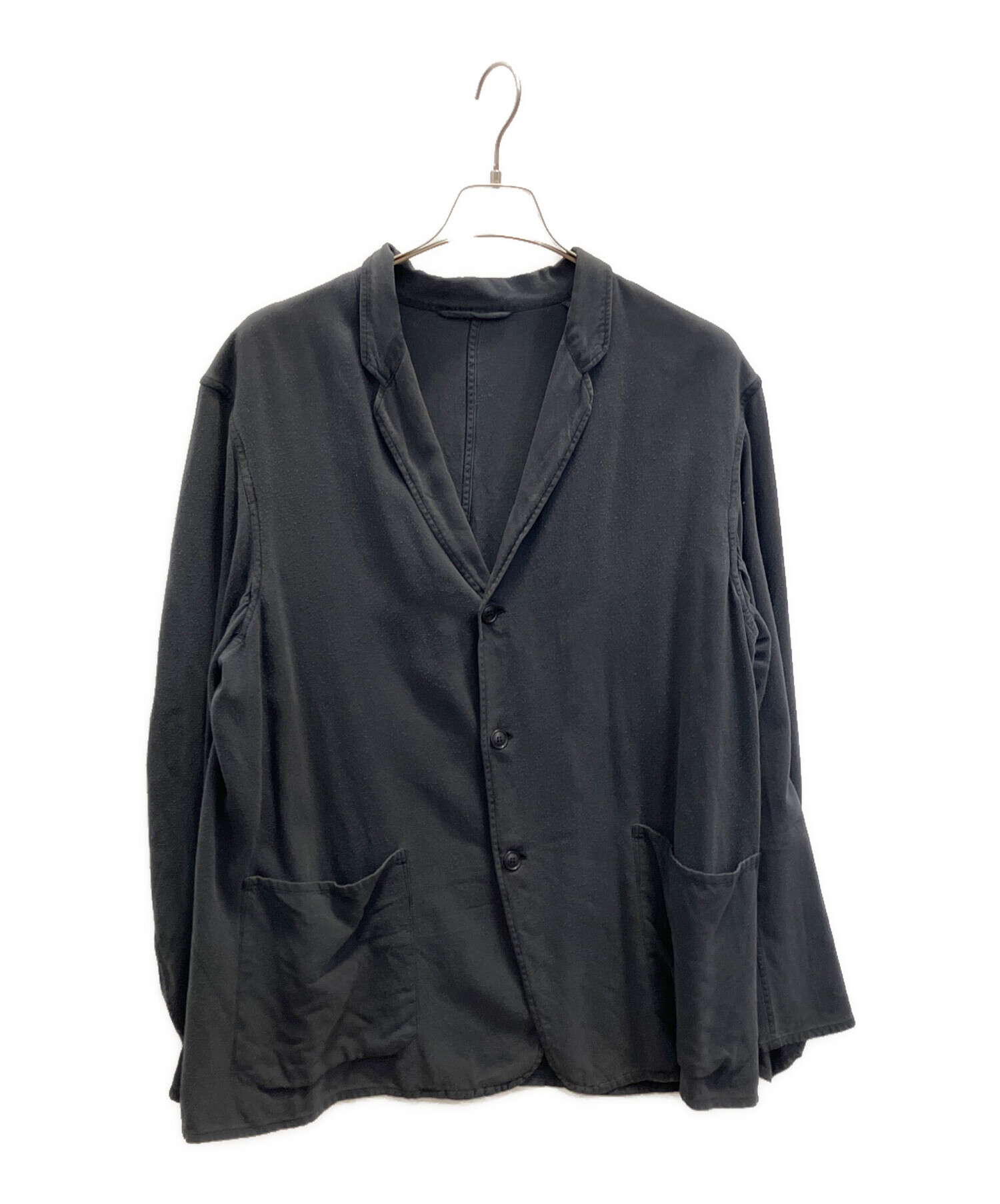 中古・古着通販】COMOLI (コモリ) シルクネルジャケット ネイビー