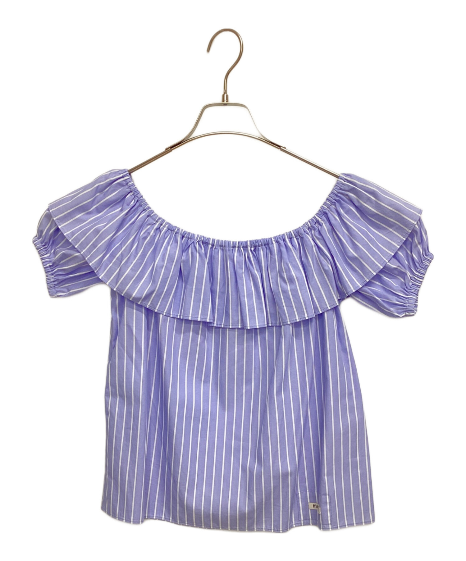 中古・古着通販】MIU MIU (ミュウミュウ) ブラウス ライトブルー 