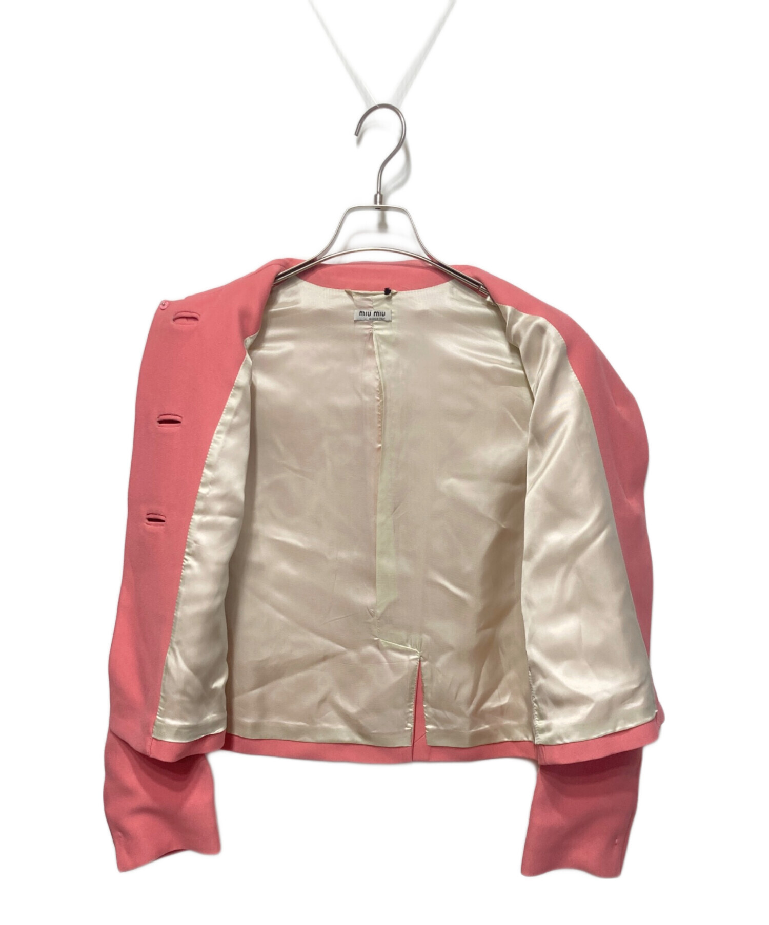 中古・古着通販】MIU MIU (ミュウミュウ) セットアップスーツ ピンク