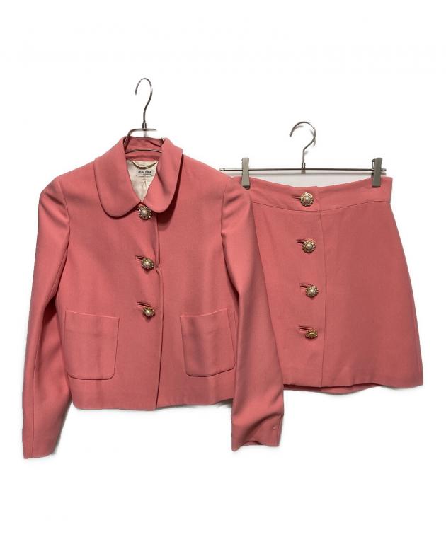 中古・古着通販】MIU MIU (ミュウミュウ) セットアップスーツ ピンク