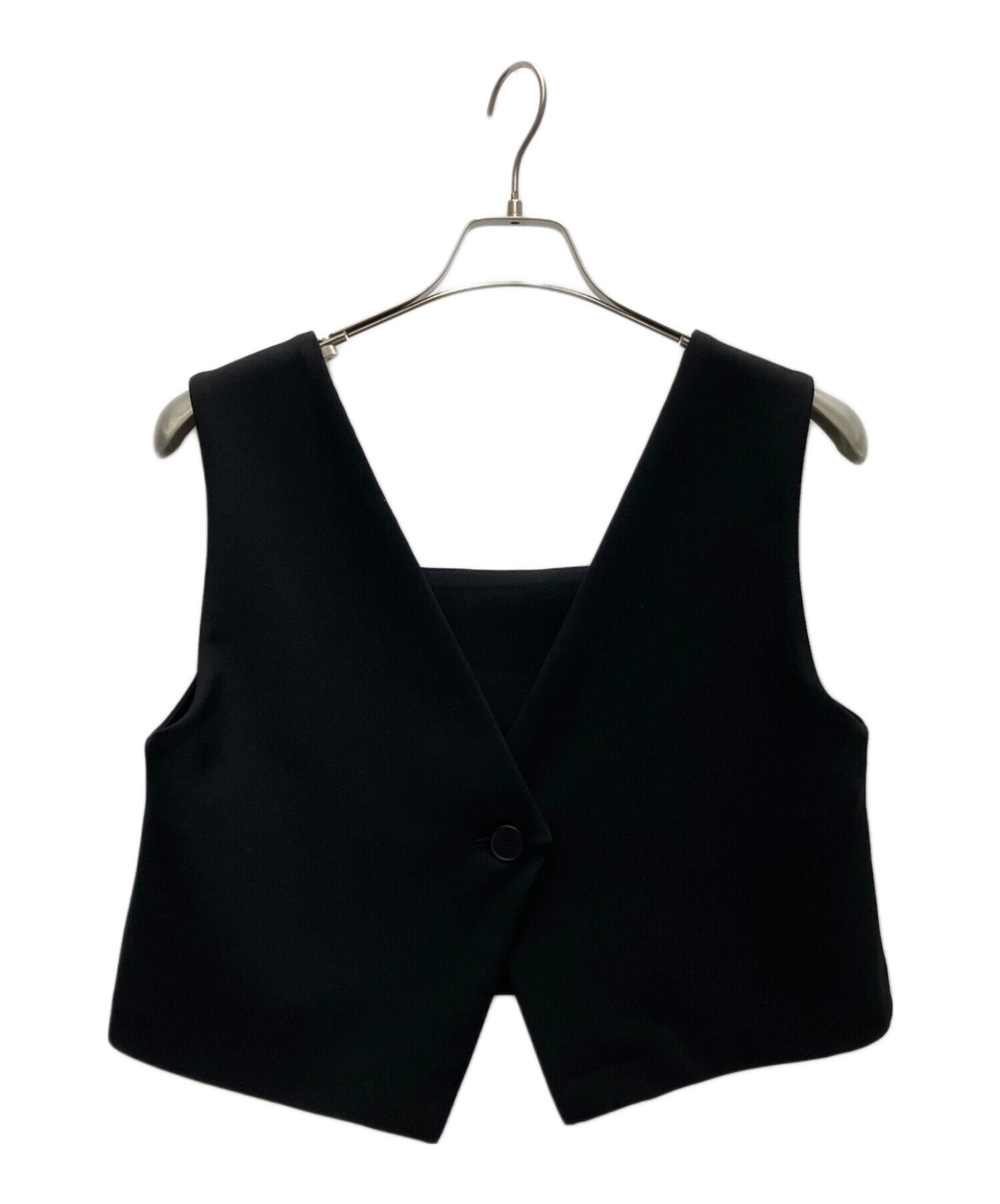 中古・古着通販】machatt (マチャット) クロップドベスト ブラック