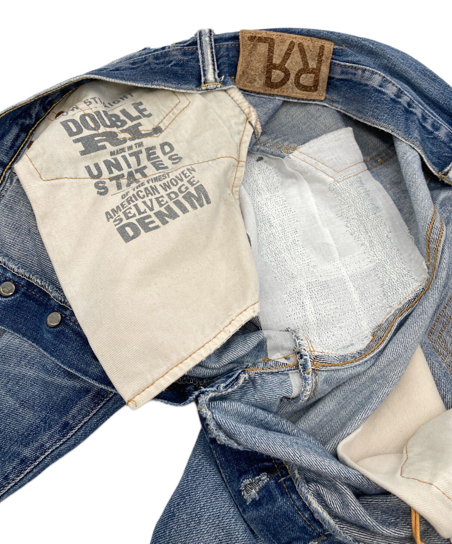 中古・古着通販】RRL (ダブルアールエル) セルビッチデニムパンツ 