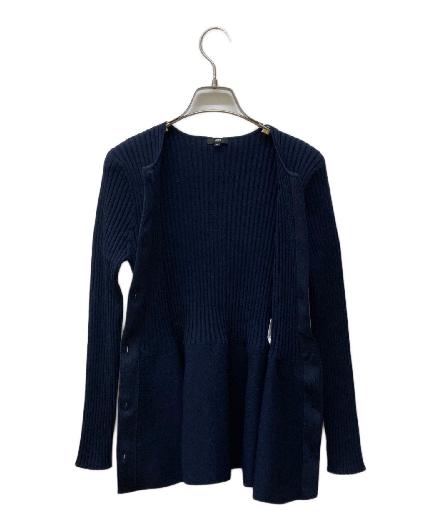 未使用級✨️プラステ ホールガーメント®ペプラムカーディガン