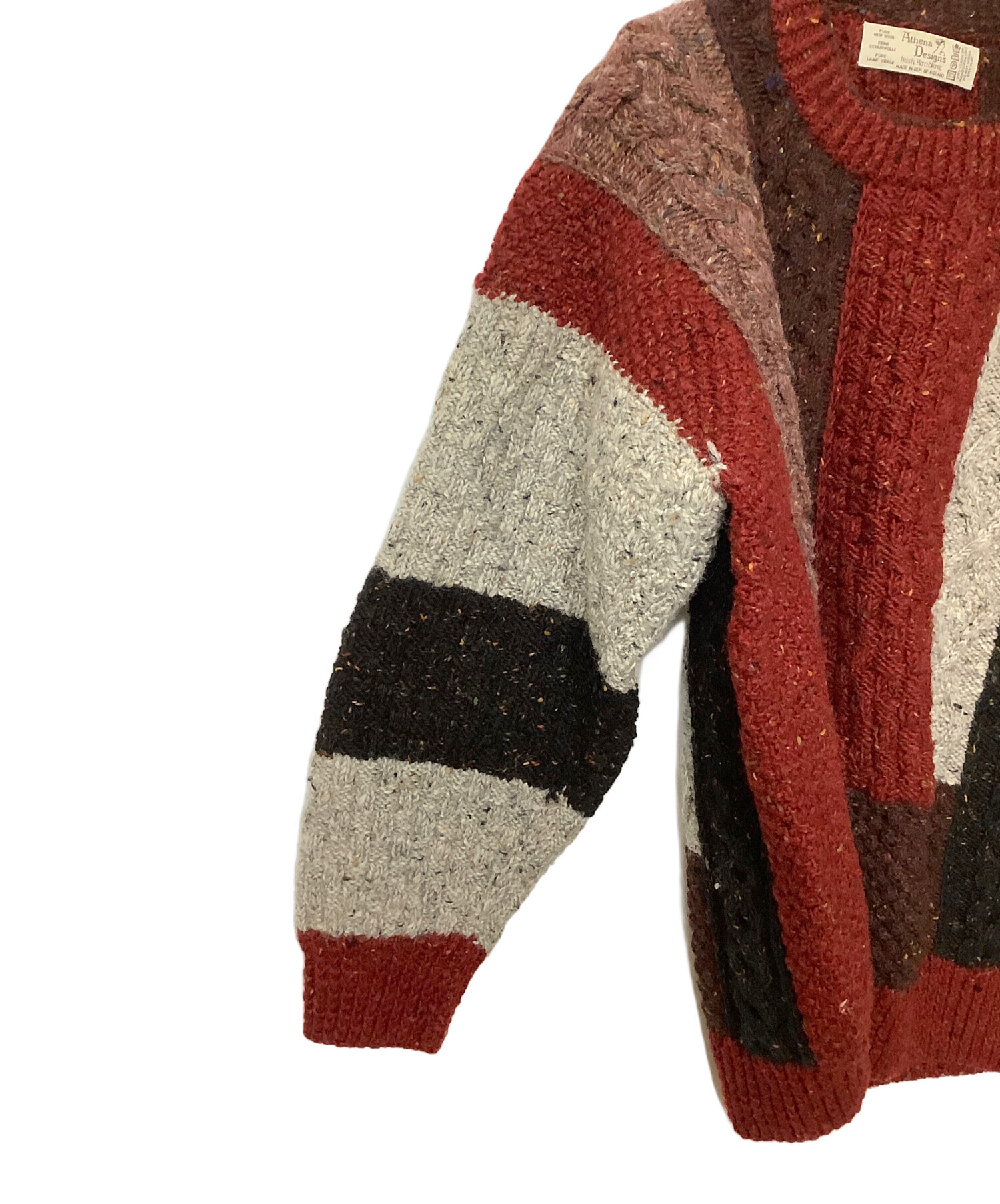 Athena Designs（アテナデザイン）／クルーネックケーブルニット ATHENA DESIGNS (アテナデザイン) CREW NECK / クルーネックセーター