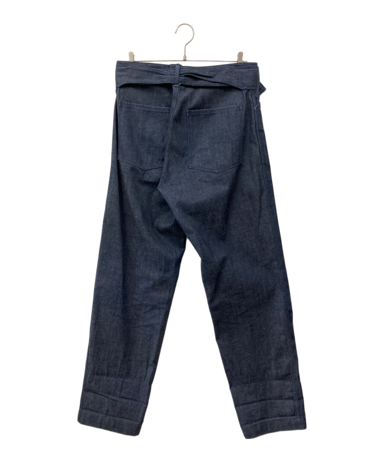 新古 22ss comoli コモリ ベルテッドデニム 2 黒 neat - 中古美品 