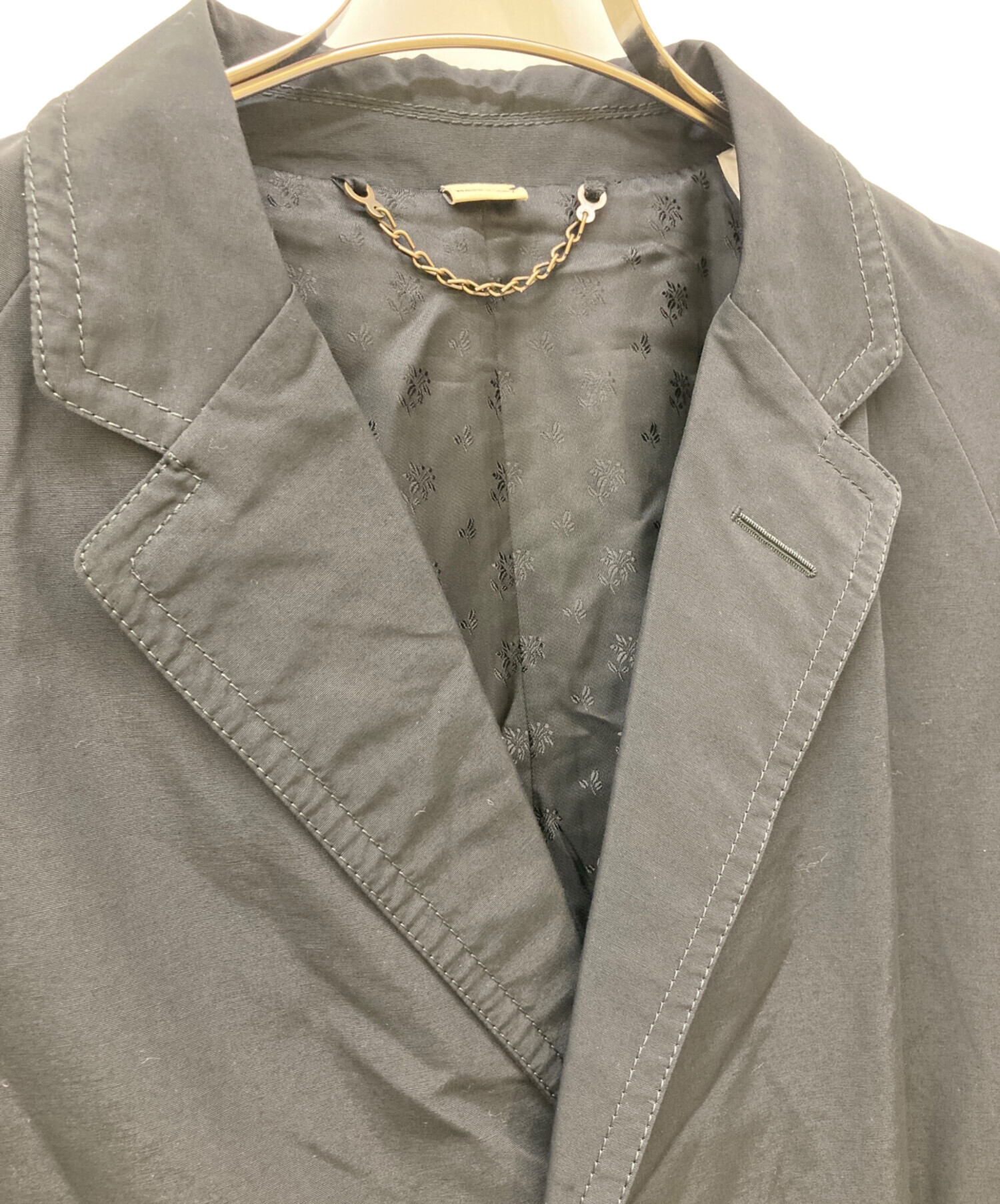 グッチ　コットンポプリンコート　48 ブラック グッチ コットンポプリンコート 48 ブラック