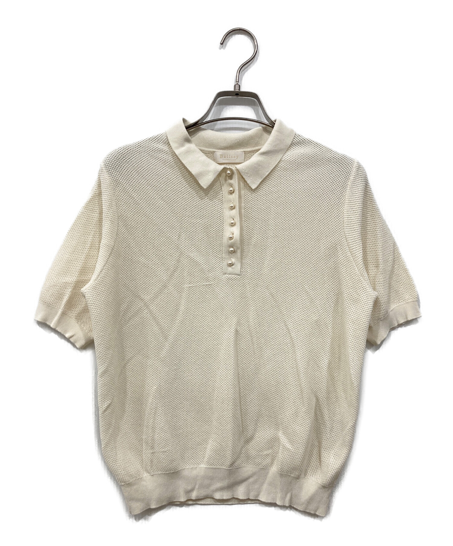 未使用級 Ballsey パールメッシュ コンビ ポロカラー プルオーバー 半袖 中古・古着通販】BALLSEY (ボールジィ) パールメッシュコンビ ポロ