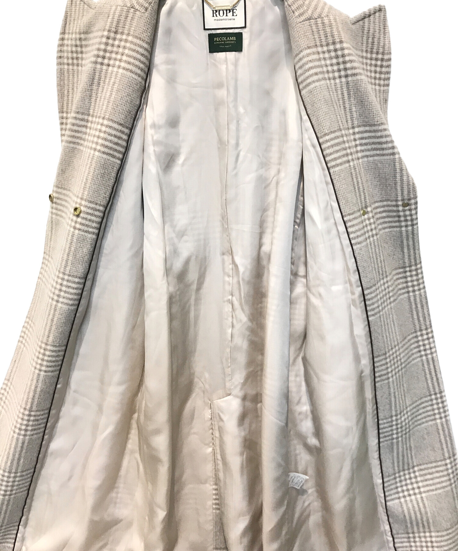 ROPE / チェスターコート/38/ウール/BEG/GWO-49200-B 中古・古着通販】ROPE mademoiselle (ロペマドモアゼル) チェスター