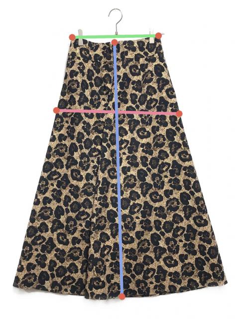 中古・古着通販】Noble (ノーブル) Le Tinteレオパードフレアスカート