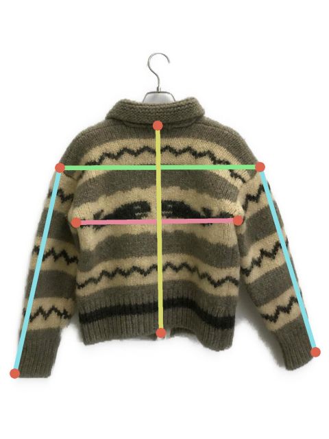 中古・古着通販】GEMBONY (ジェムボニー) カウチンニットカーディガン