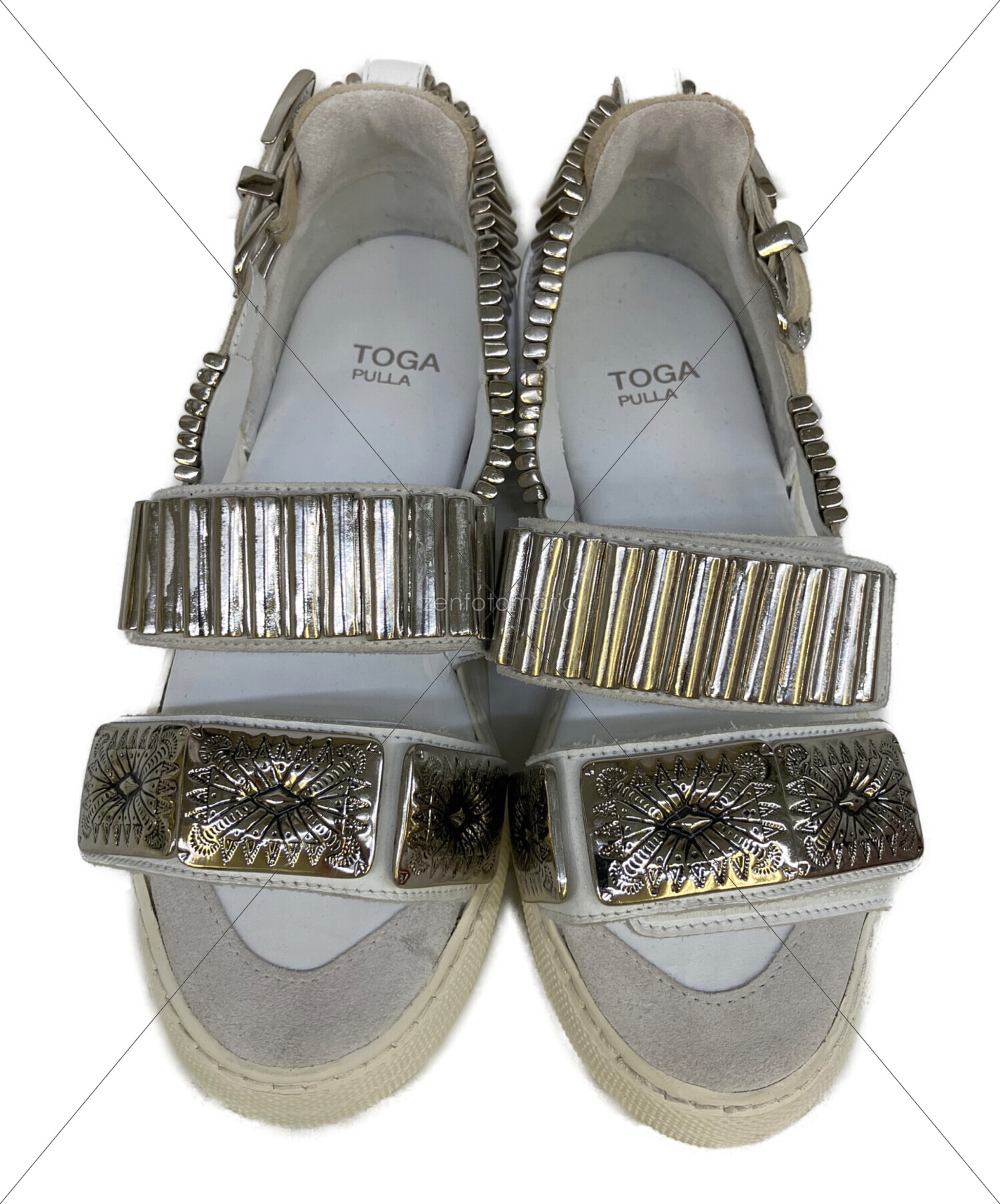 【新品未使用タグ付き】TOGA PULLA メタリックスニーカーサンダル　38 中古・古着通販】TOGA PULLA (トーガ プルラ) METAL SNEAKER SANDALS