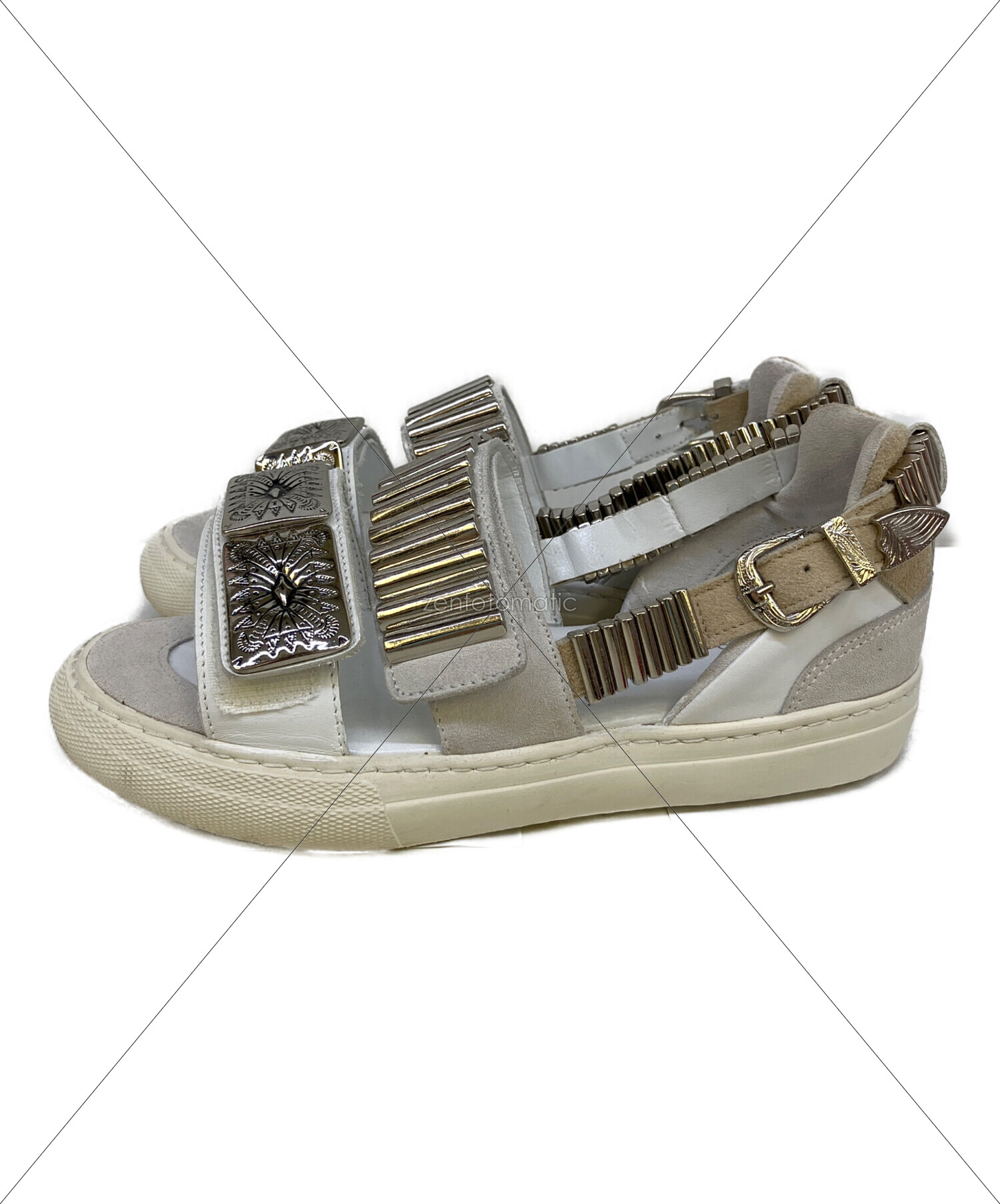 【新品未使用タグ付き】TOGA PULLA メタリックスニーカーサンダル　38 中古・古着通販】TOGA PULLA (トーガ プルラ) METAL SNEAKER SANDALS