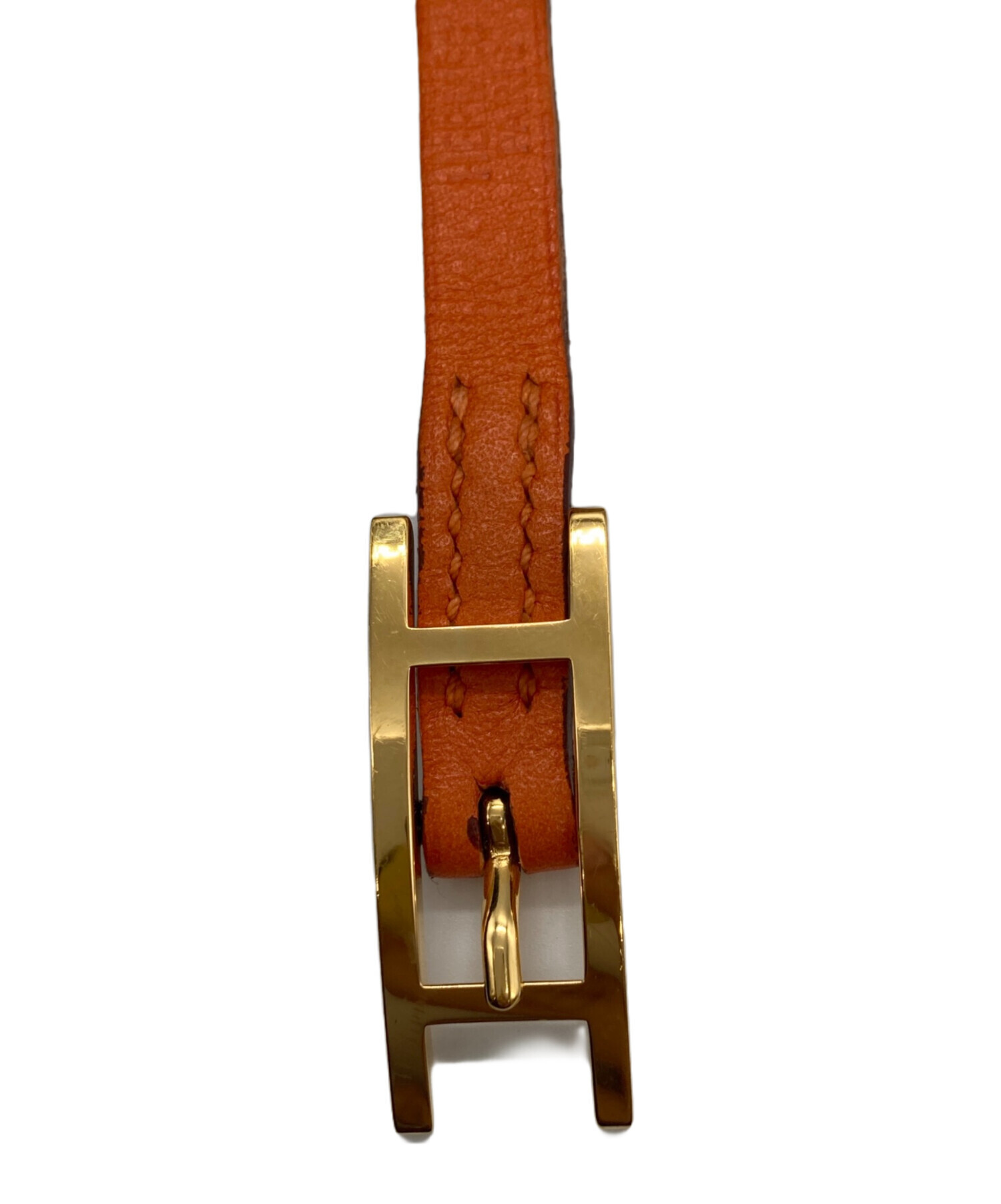 エルメス　HERMES 　レザー　スピーカー　レア 中古・古着通販】HERMES (エルメス) 多重レザーブレスレット ビーアピ