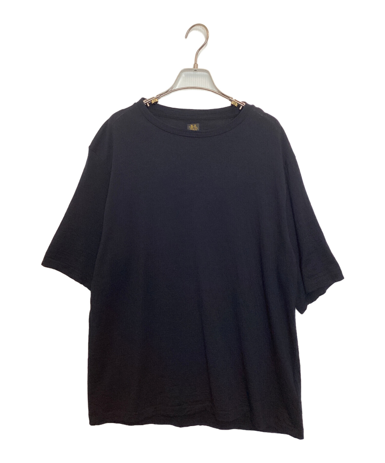 中古・古着通販】BATONER (バトナ―) SUMMER WOOL T-SHIRT ブラック