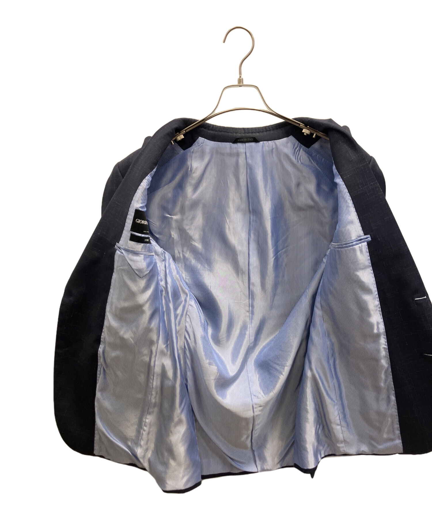 【未使用/タグ付き】アルマーニ スーツ セットアップ ネイビー系 46 ウール 楽天市場】極美品 Emporio Armani エンポリオアルマーニ シルク