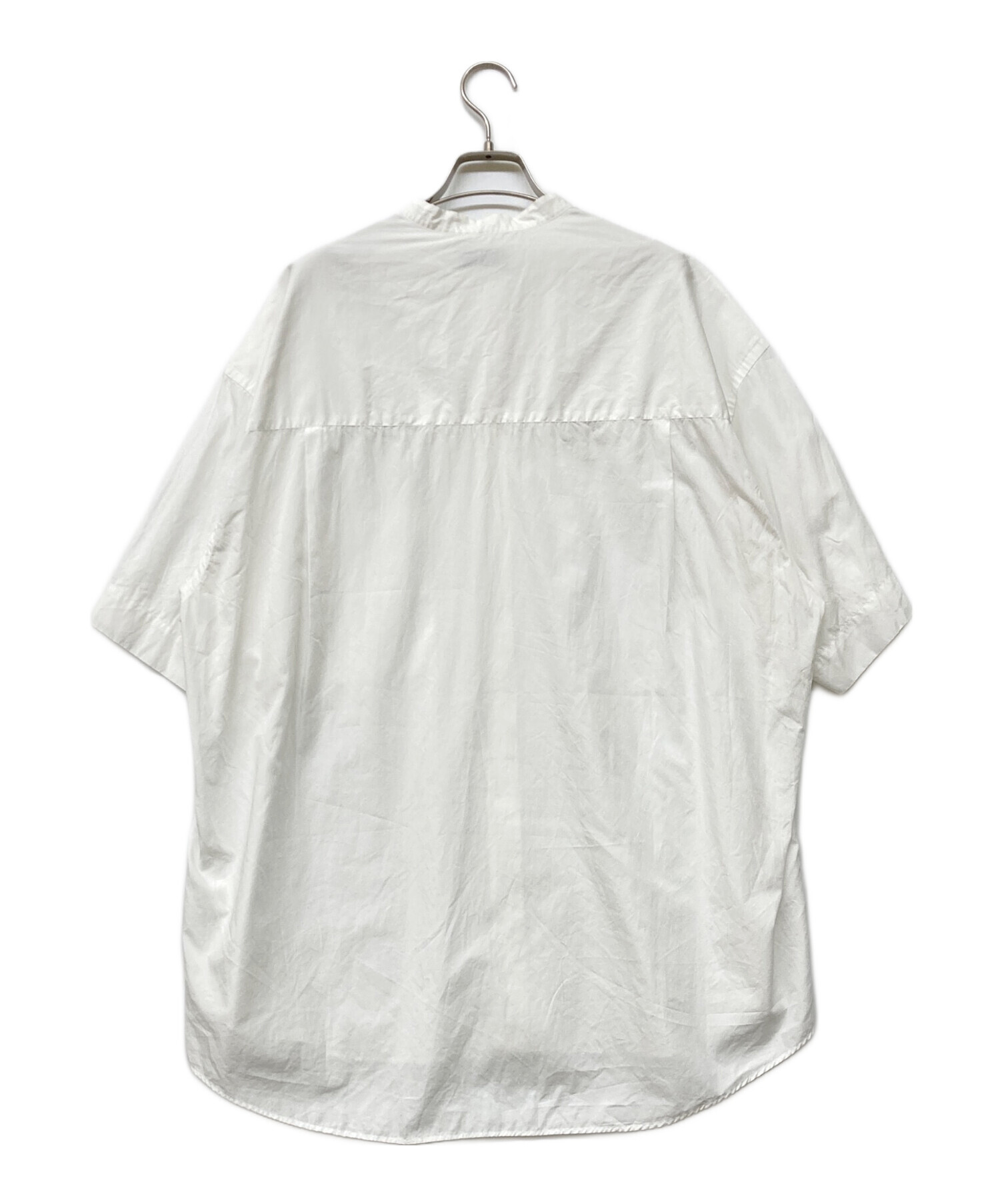 Excellent condition Graphpaper Oversized Band Collar Shirt - White
