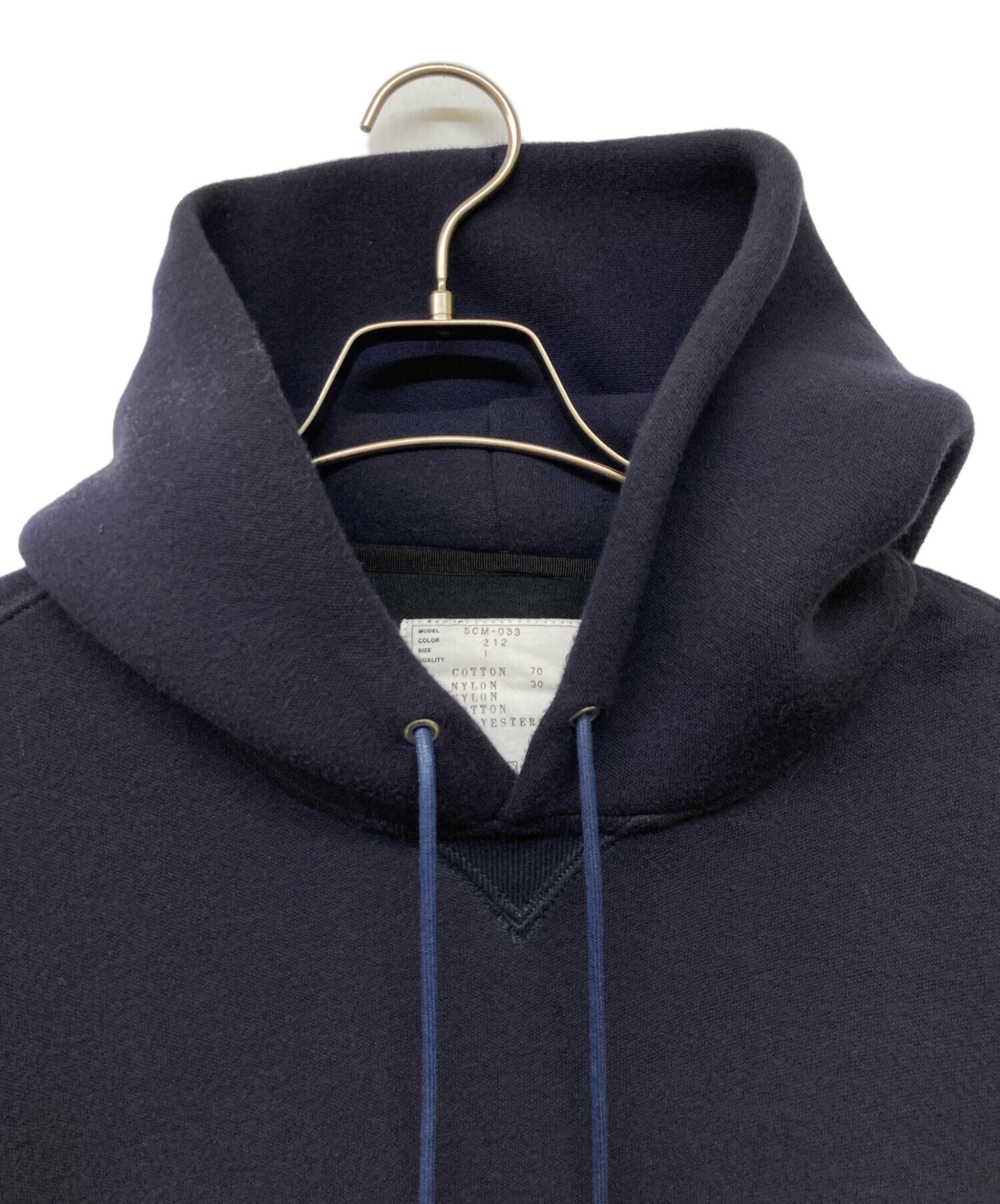 Sacai サカイ スポンジ スウェット ブルゾンパーカー ネイビー　カーキ sacai - sacai / サカイ | Sponge Sweat Ma-1 Hoodie フーデッドパーカ