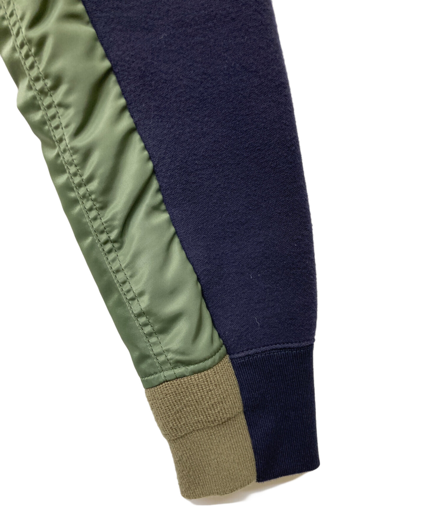 中古・古着通販】sacai (サカイ) Sponge Sweat MA-1 Hoodie ネイビー