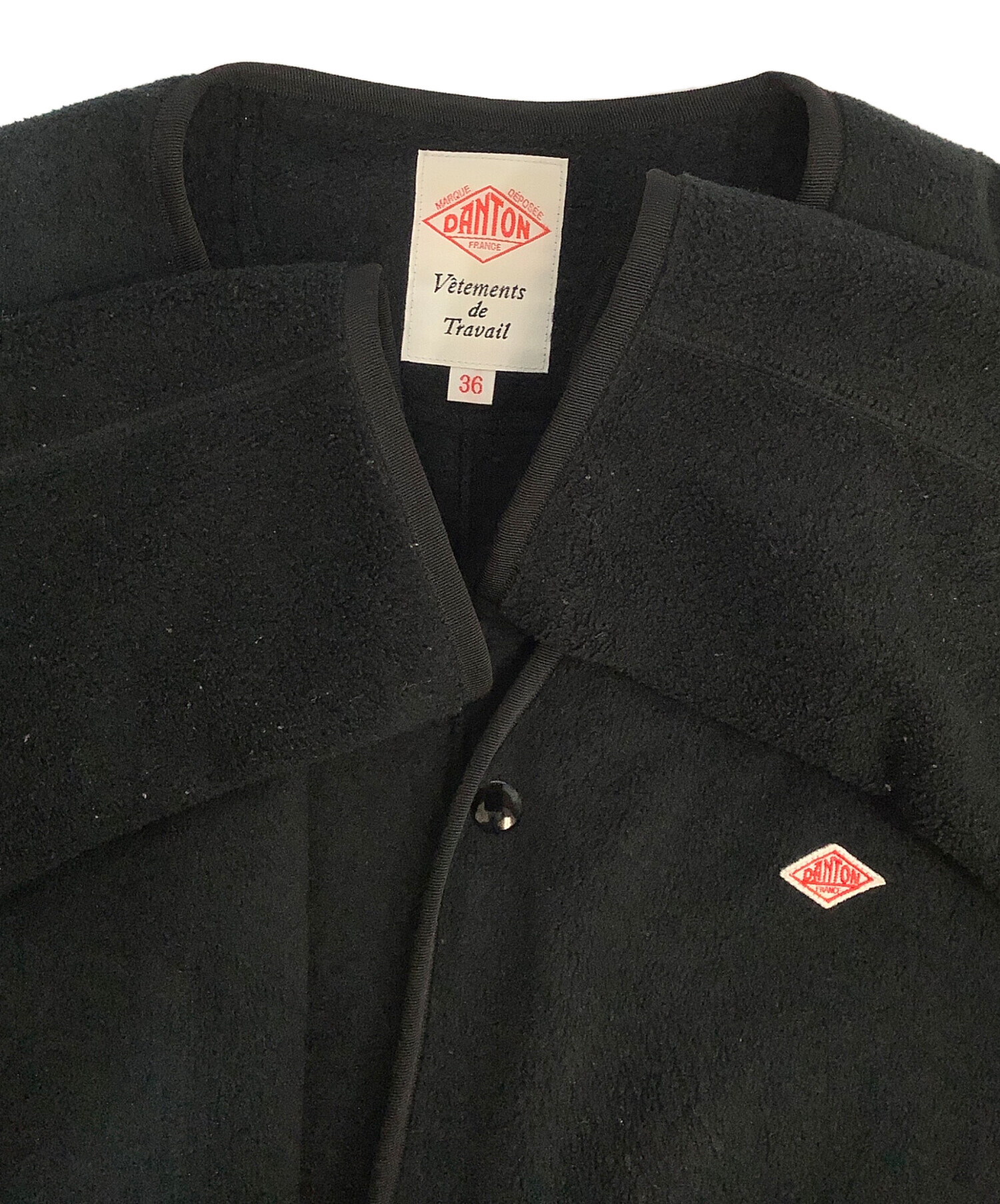 中古・古着通販】DANTON (ダントン) ノーカラーフリースジャケット