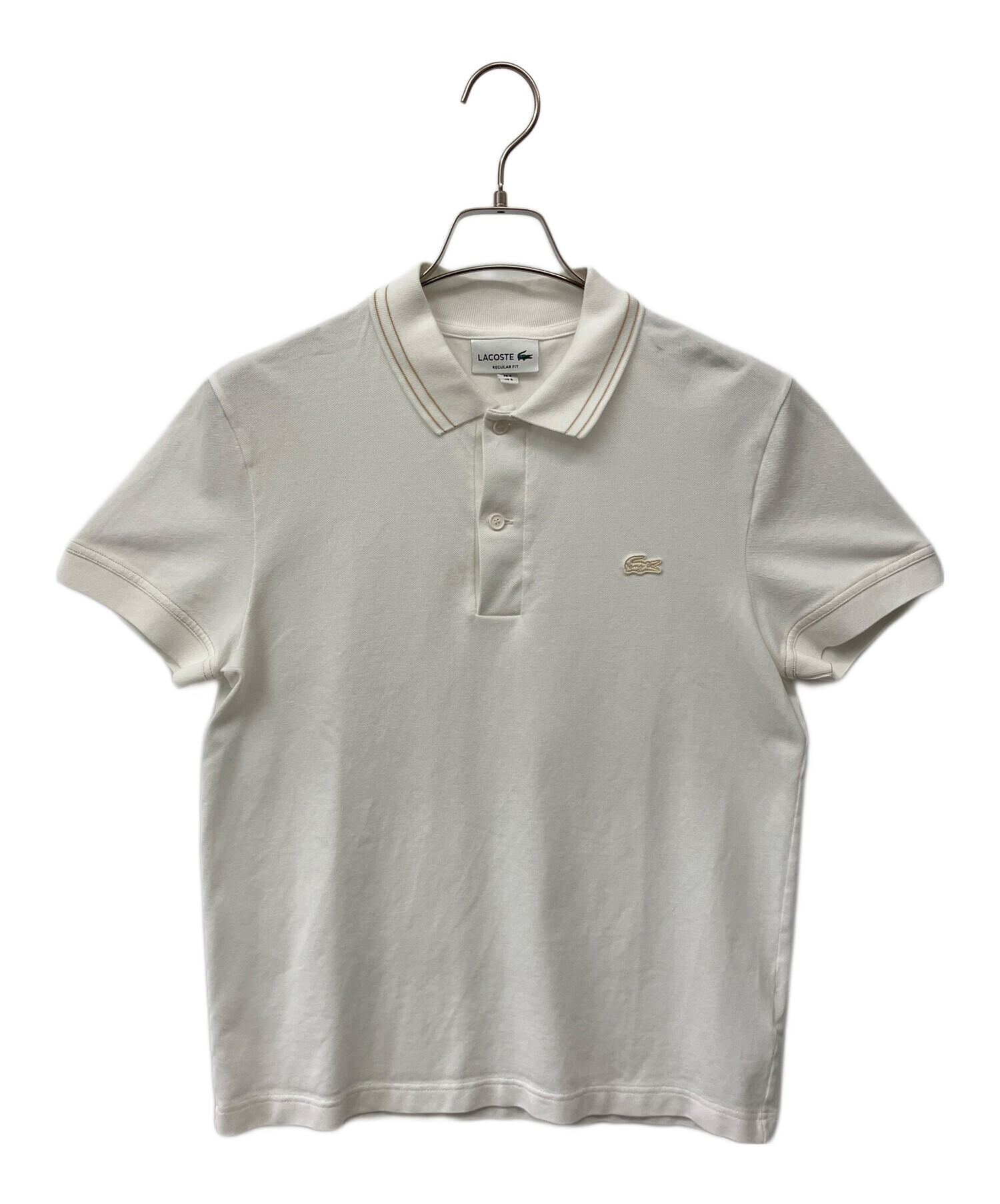 中古・古着通販】LACOSTE (ラコステ) ストライプリブニットカラー 