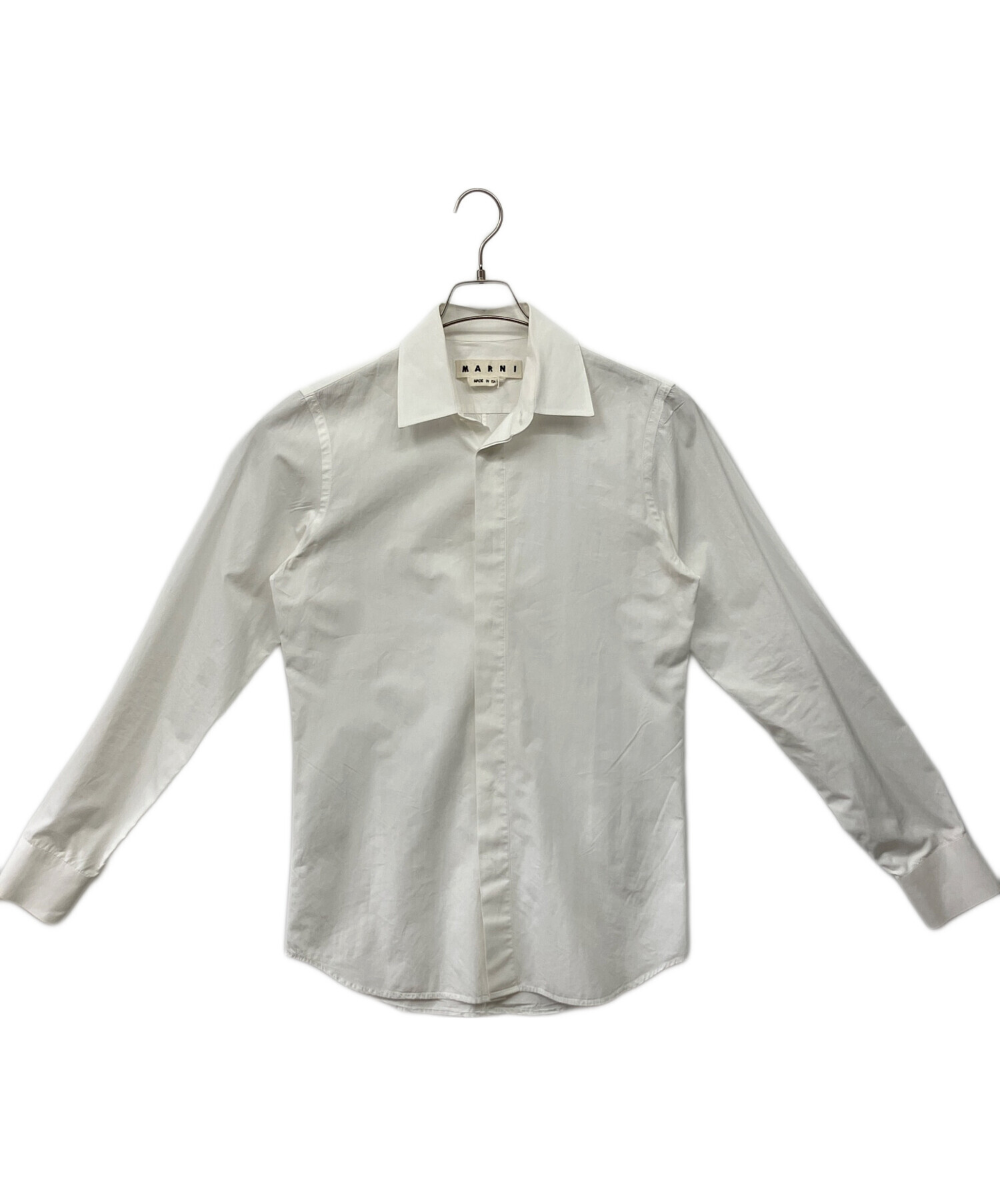中古・古着通販】MARNI (マルニ) L/S POLO NECK SHIRT ホワイト サイズ 