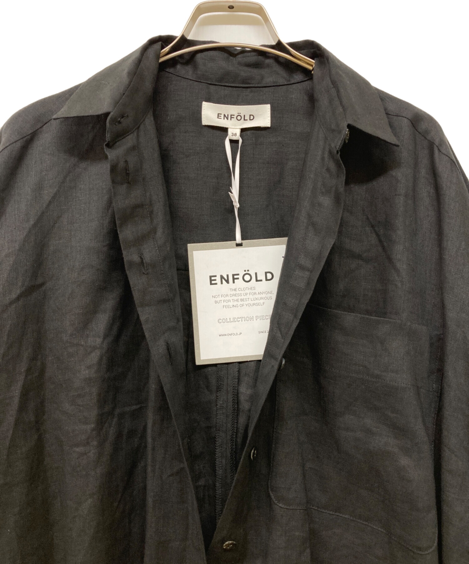 中古・古着通販】ENFOLD (エンフォルド) リネンシャツオールインワン