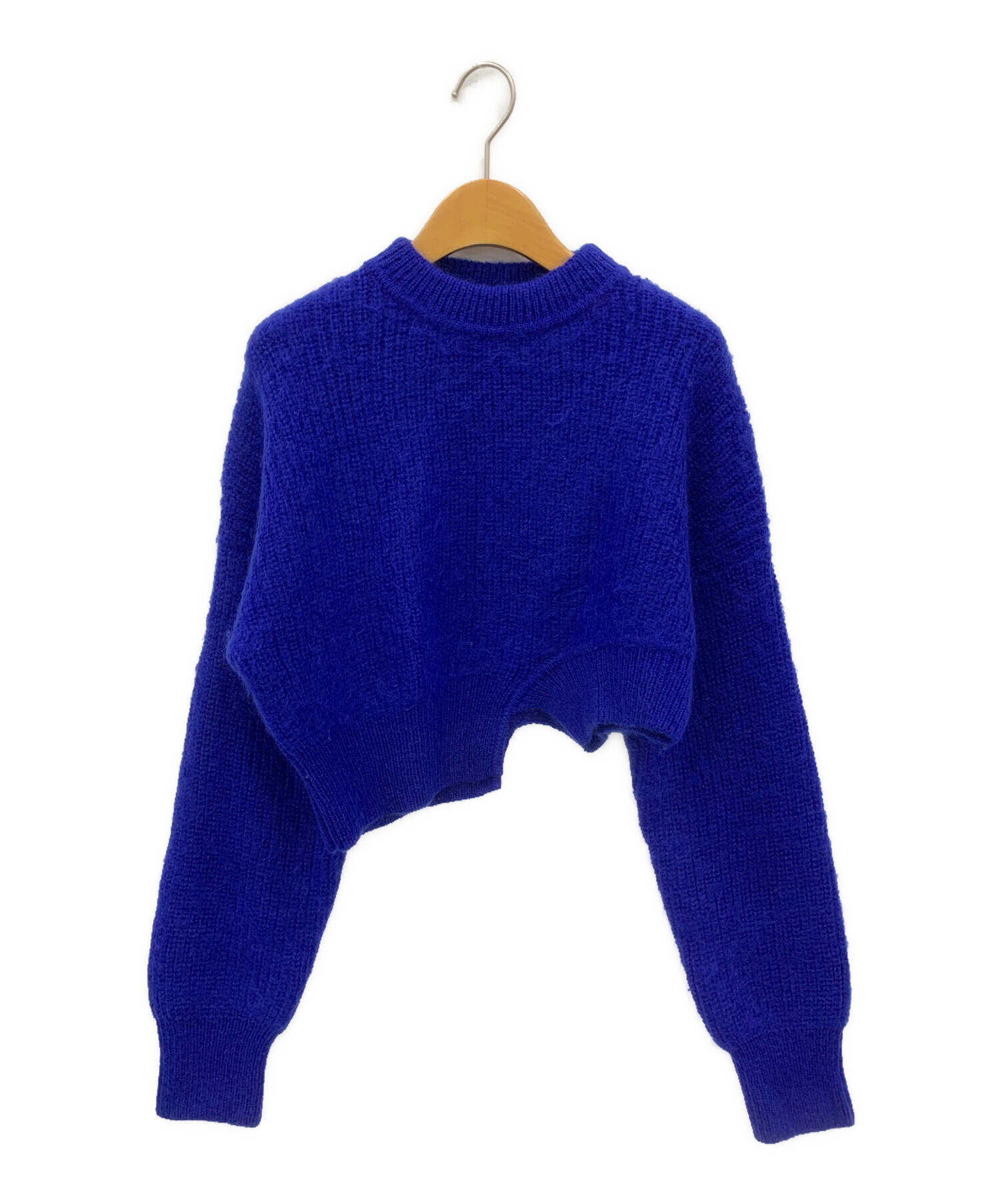 中古・古着通販】UN3D. (アンスリード) モヘアショートニット ブルー