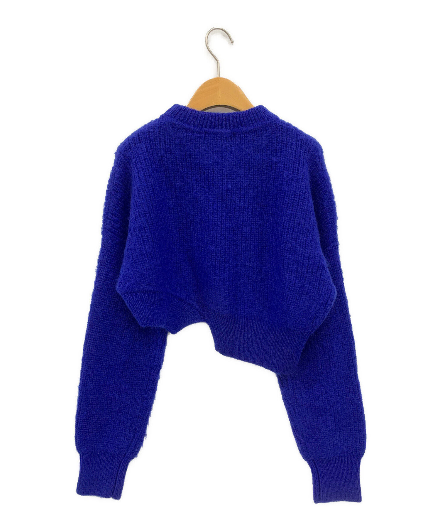 中古・古着通販】UN3D. (アンスリード) モヘアショートニット ブルー