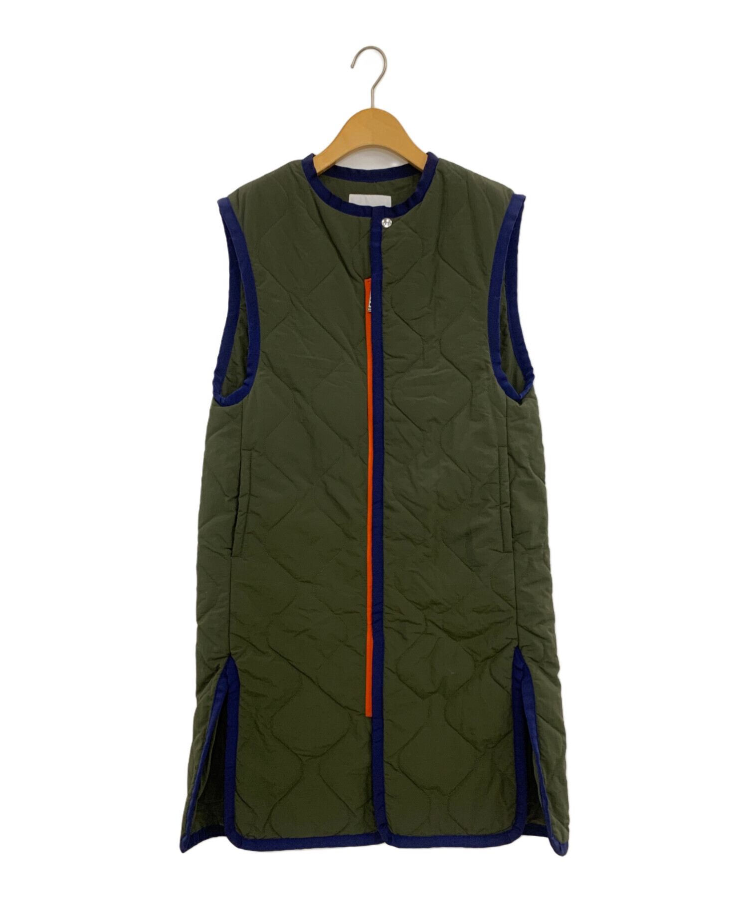 UN3D. アンスリード キルティングベスト B9802 中古・古着通販】UN3D. (アンスリード) キルティングベスト オリーブ