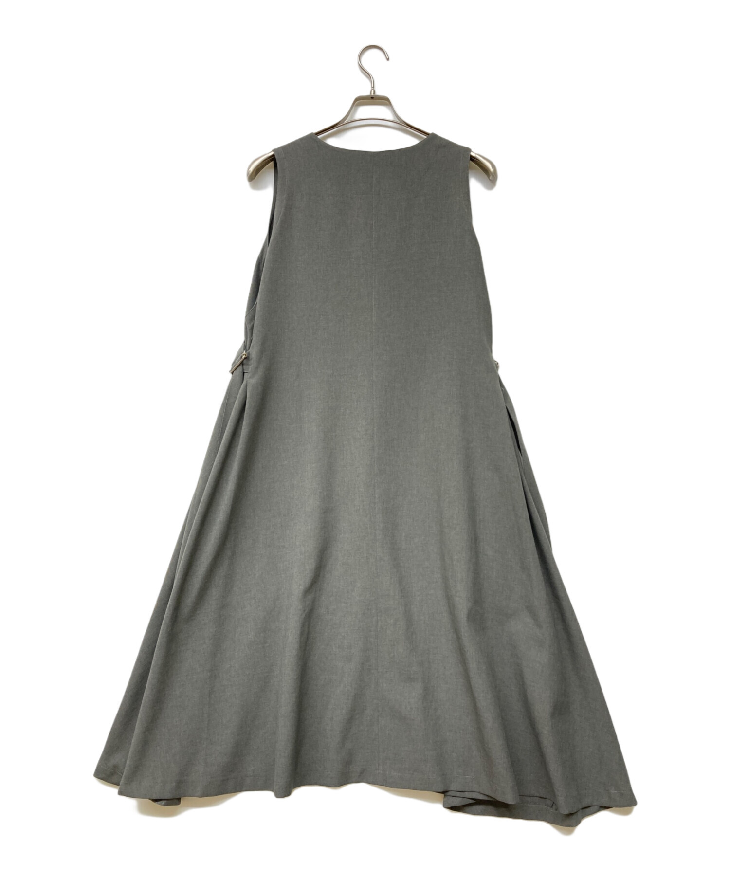 foufou Vネックジャンパースカート 中古・古着通販】foufou (フーフー) v neck jumper skirt グレー