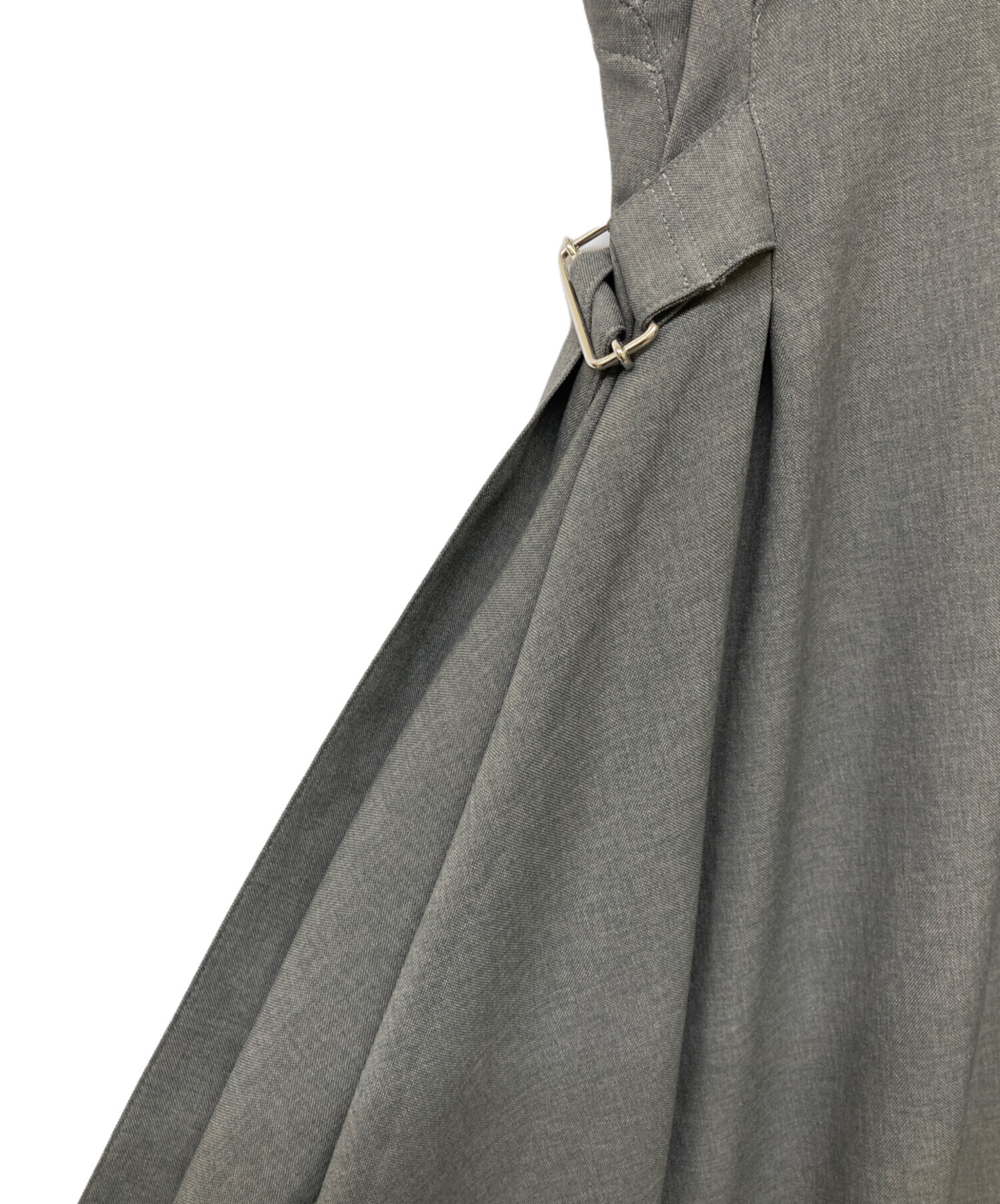 中古・古着通販】foufou (フーフー) v neck jumper skirt グレー
