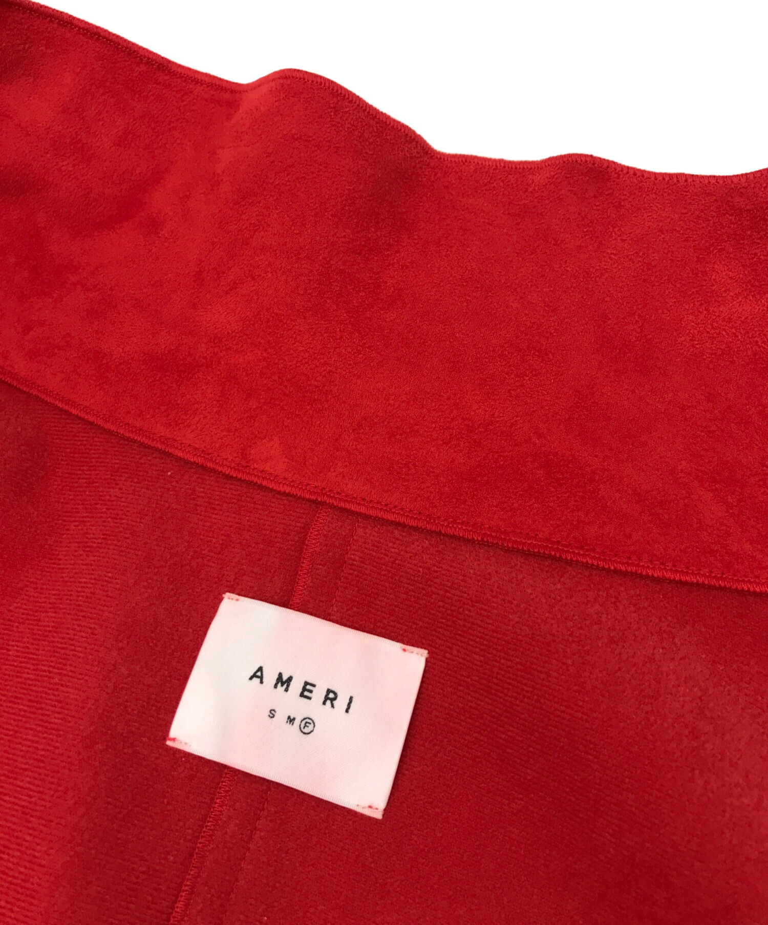 中古・古着通販】AMERI (アメリ) WRAP COLLAR COAT レッド サイズ:FREE 