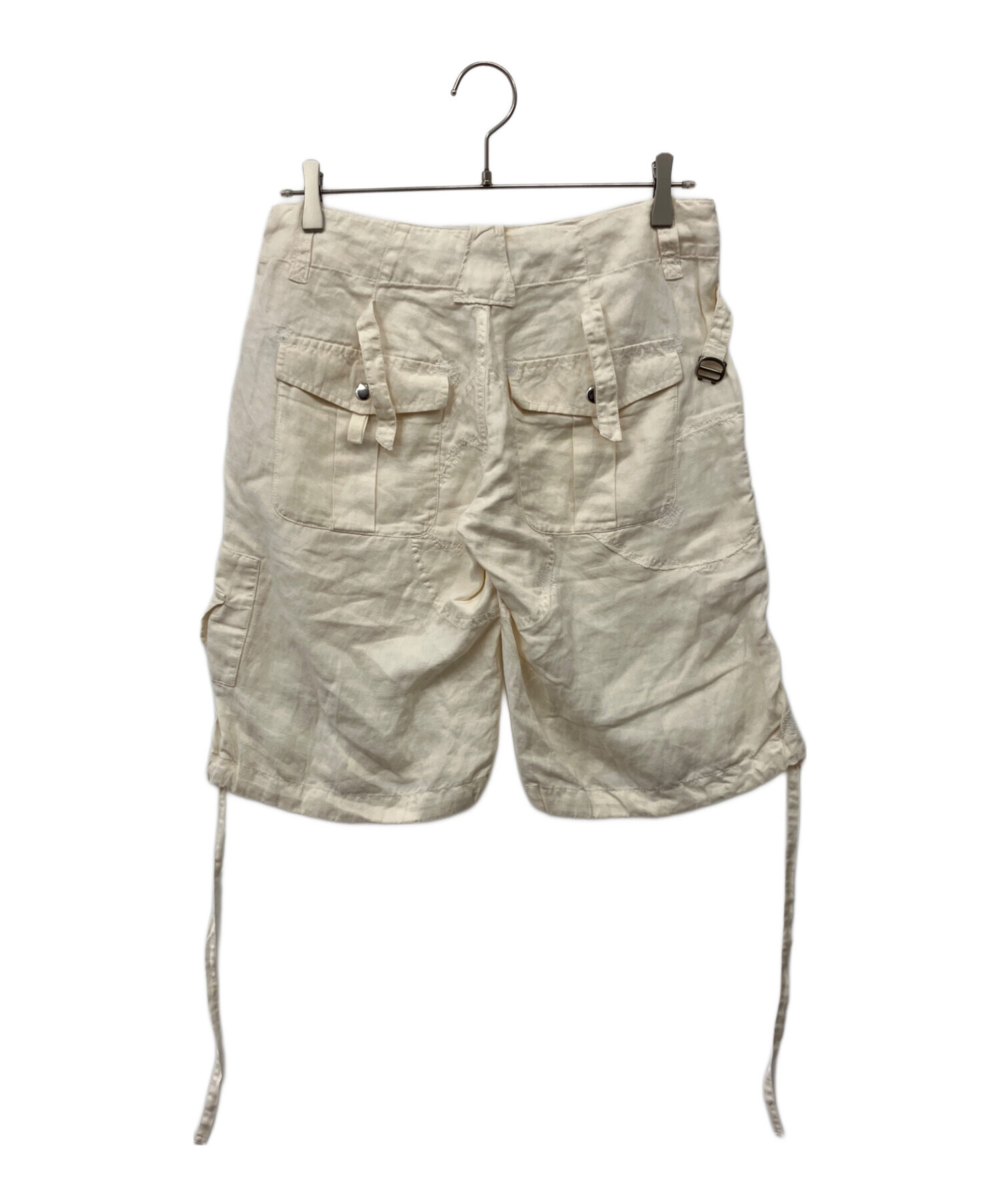 DENIM&SUPPLY ラルフローレン 国旗 ヴィンテージ加工 カーゴショーツ 中古・古着通販】RALPH LAUREN (ラルフローレン) 藍染 リペア加工
