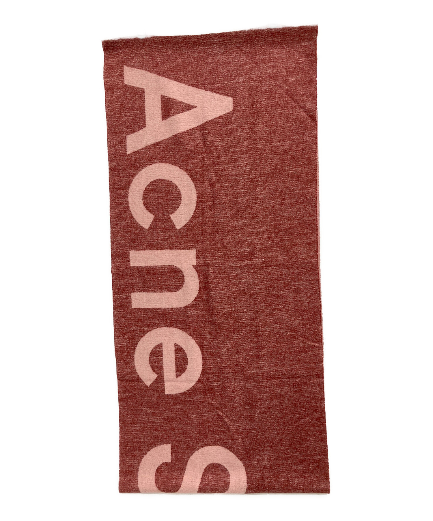 Acne Studios ロゴ入りマフラー ピンク 中古・古着通販】ACNE STUDIOS (アクネ ストゥディオス) マフラー