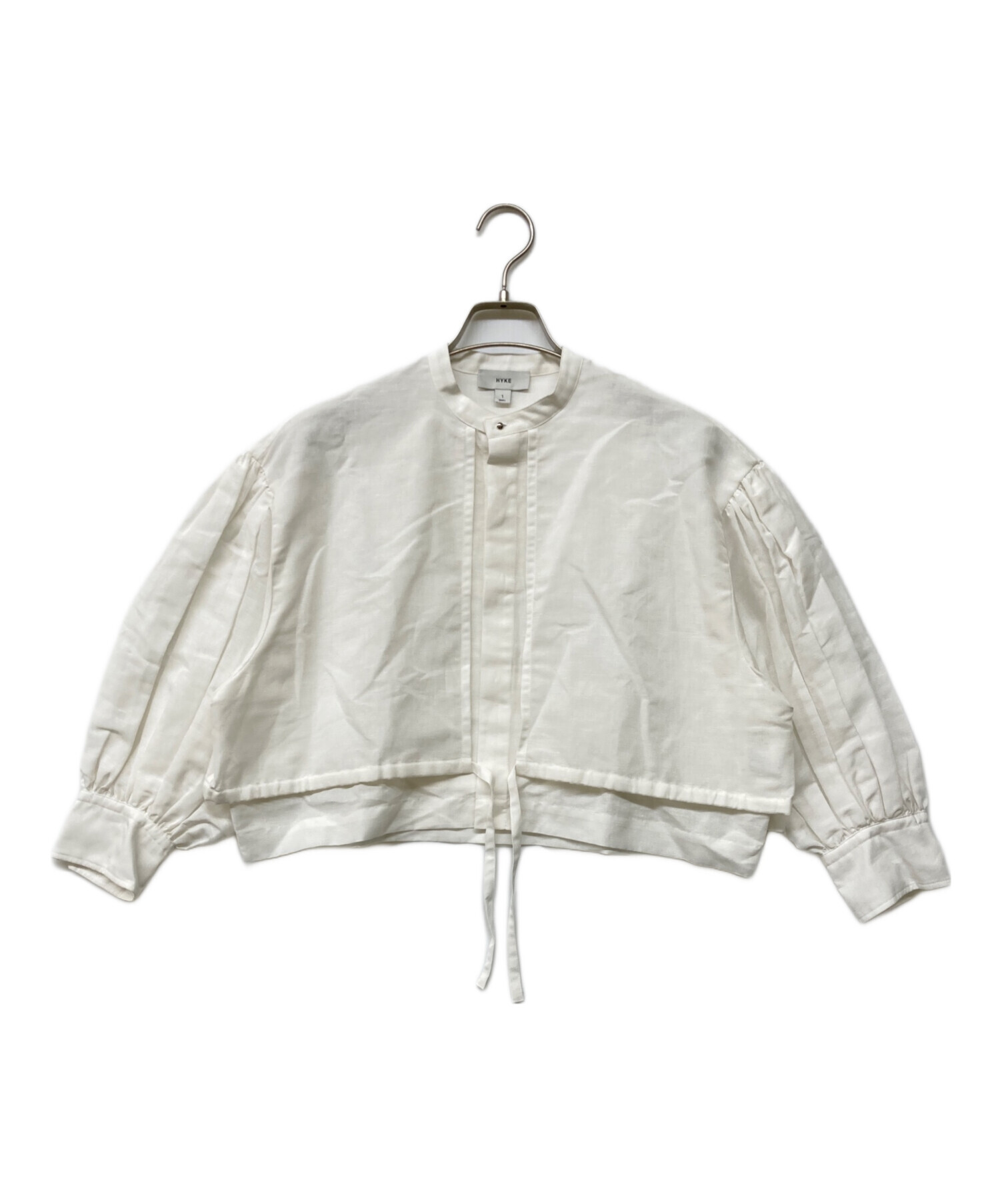 中古・古着通販】HYKE (ハイク) バルーンスリーブ ブラウス ホワイト 