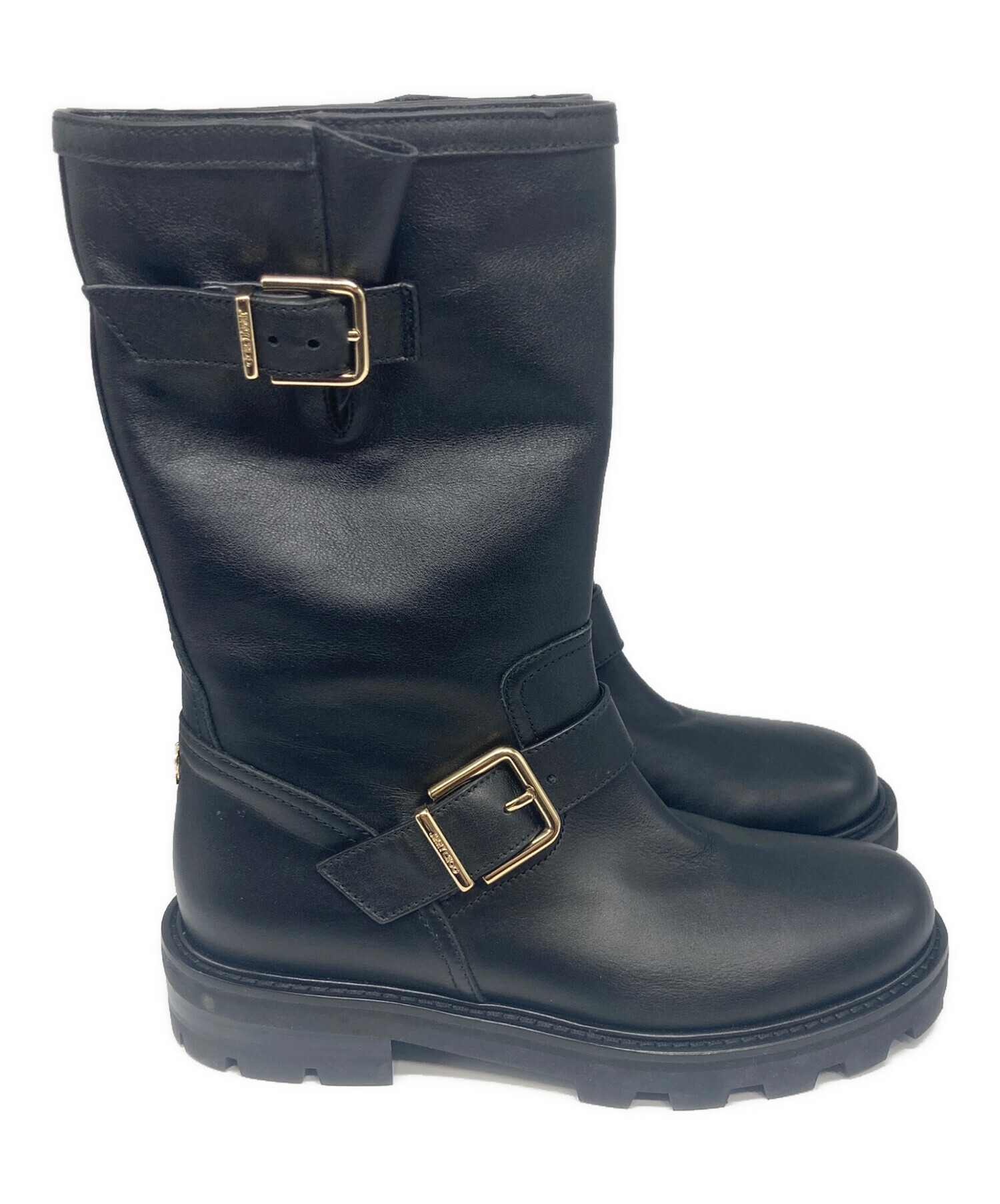 JIMMY CHOO ブラックエンジニアブーツ