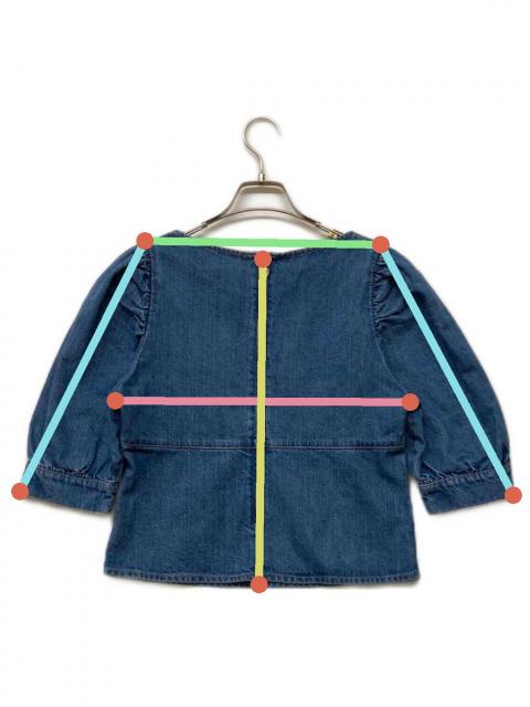 中古・古着通販】gajess (ガジェス) 24SS Muguet Blouse インディゴ