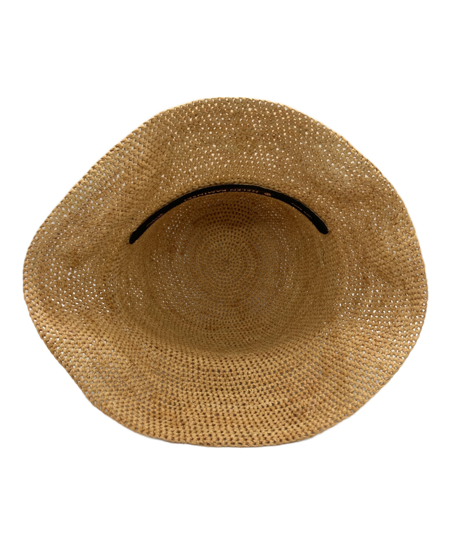 カミンスキー帽子 ベージュ ラフィアハット ヘレンカミンスキー HELEN