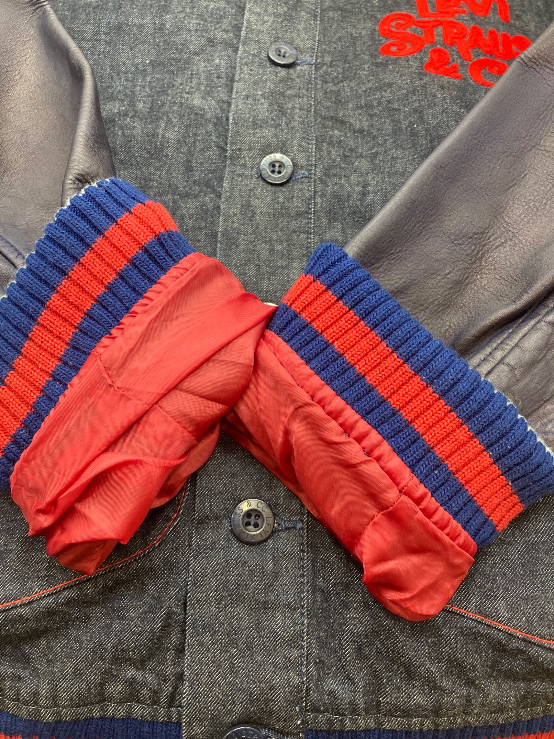 中古・古着通販】LEVI'S (リーバイス) スタジャン ネイビー サイズ