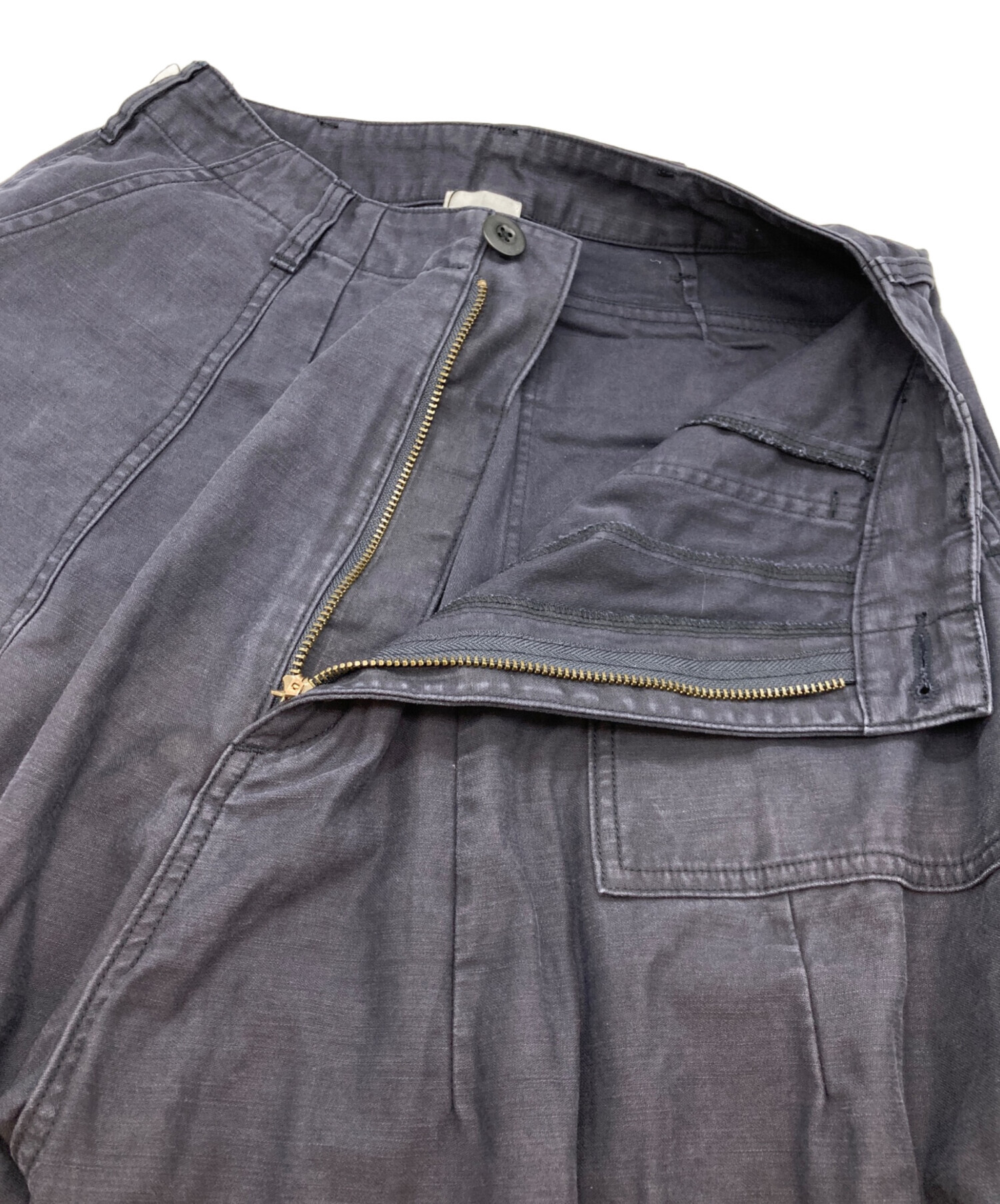 ロンハーマン ミリタリーパンツ 未使用品 ネイビー 中古・古着通販】Ron Herman (ロンハーマン) ワイドミリタリーパンツ