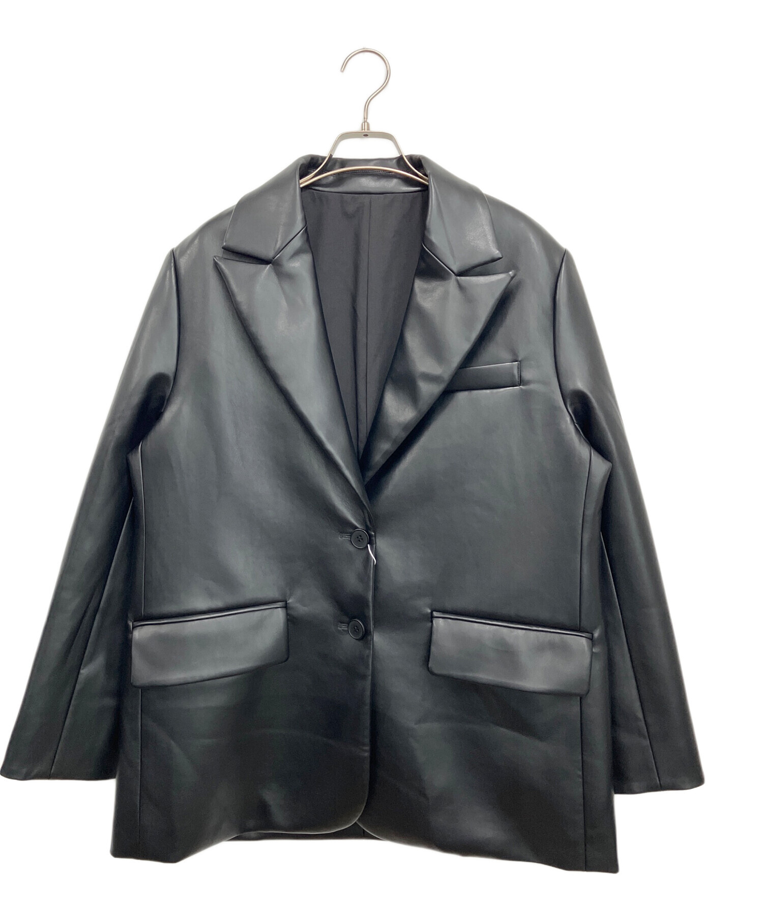 中古・古着通販】COEL (コエル) レザージャケット ブラック サイズ:36 