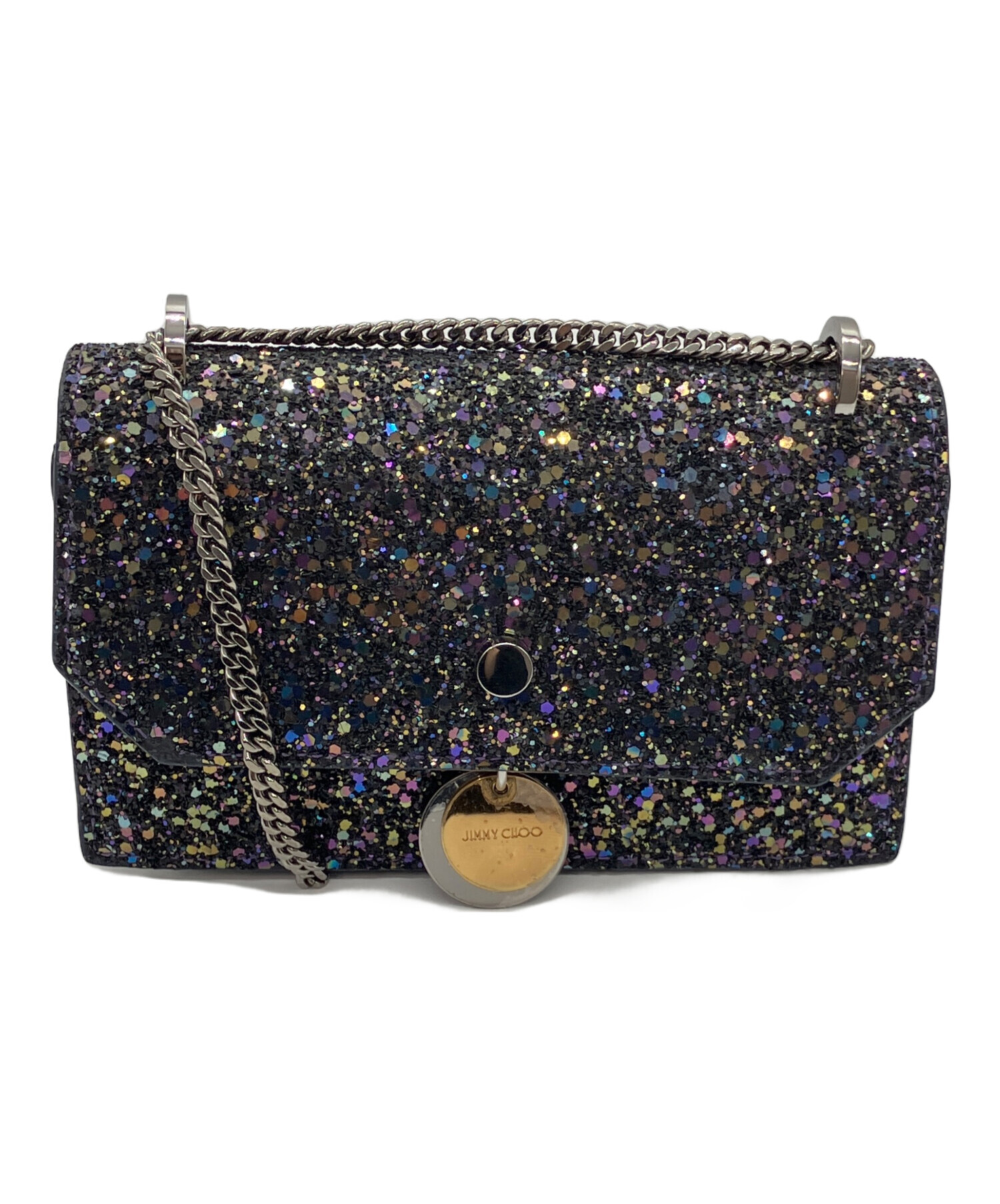 中古・古着通販】JIMMY CHOO (ジミーチュウ) チェーンショルダーバッグ