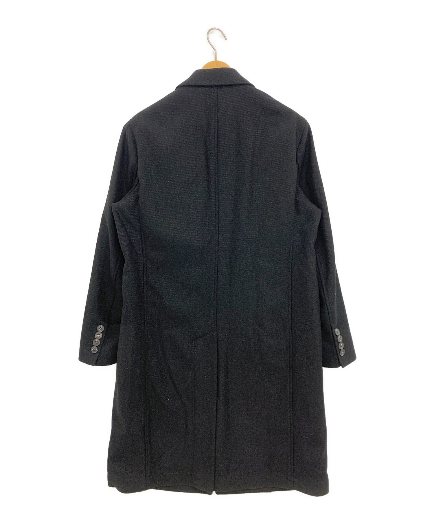 中古・古着通販】Giampaolo (ジャンパオロ) チェスターコート ブラック